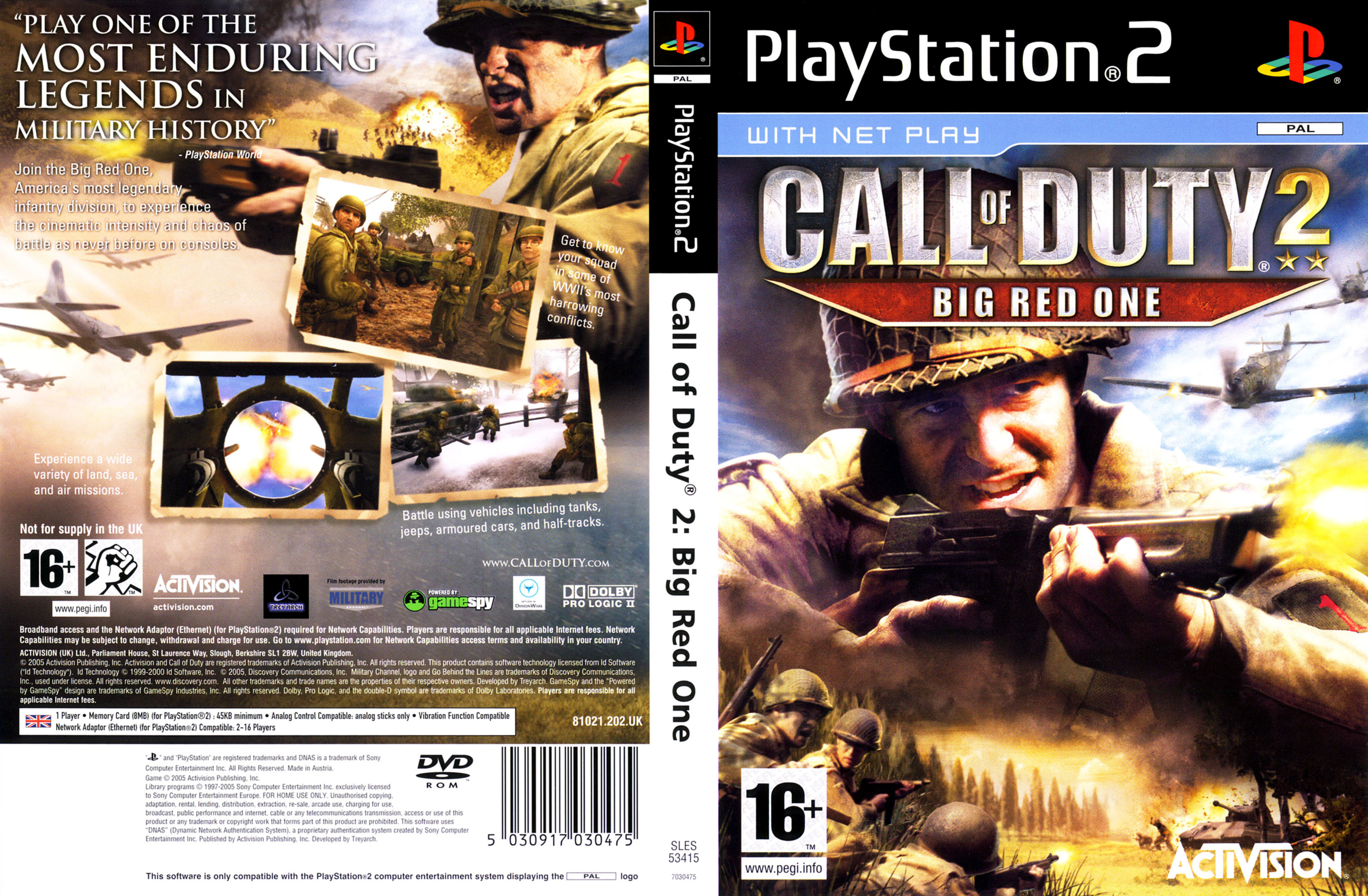 Call of Duty 2 - Big Red One PSX cover