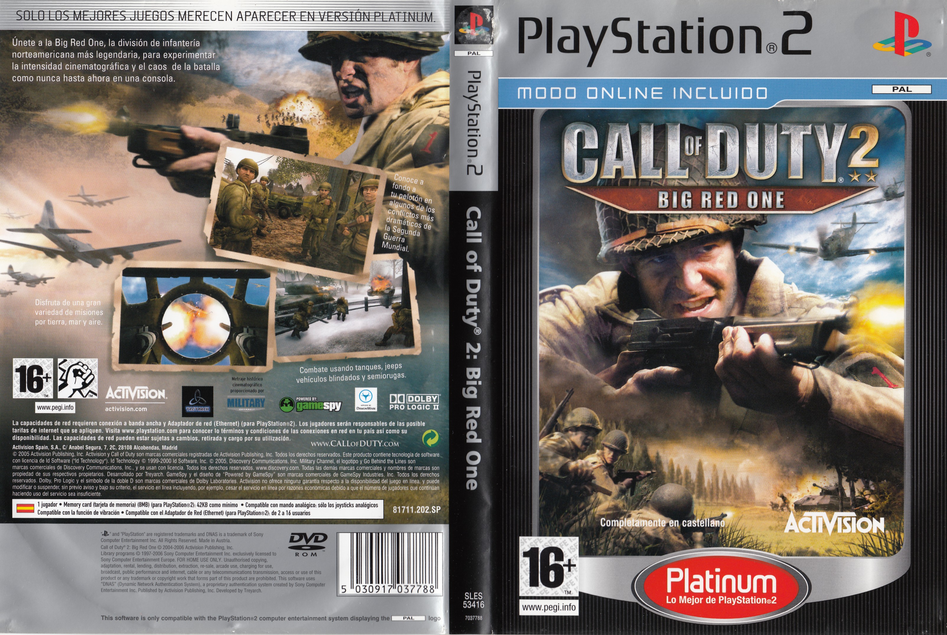 Call of Duty 2 - Big Red One PSX cover