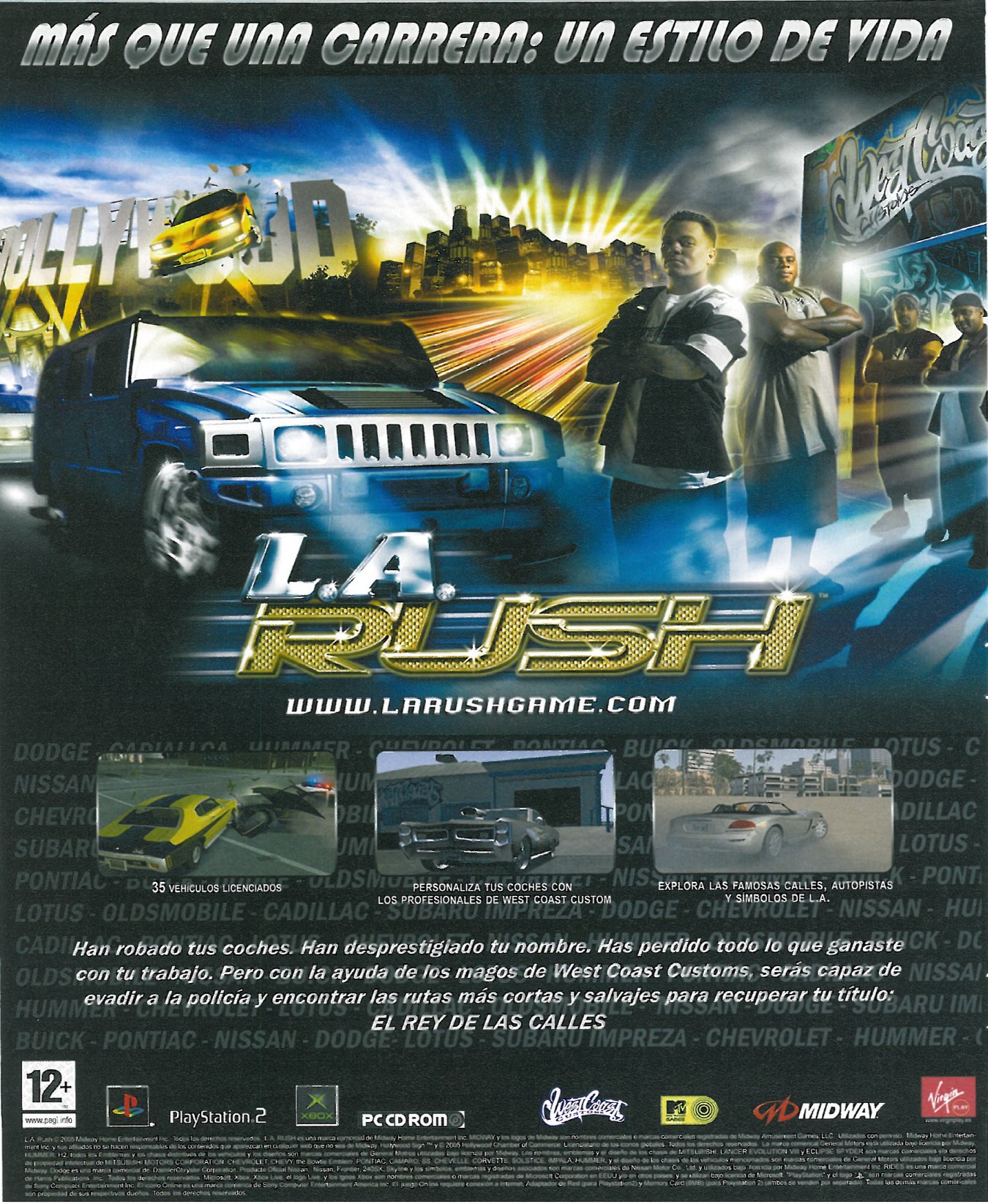L.A. Rush PS2 cover