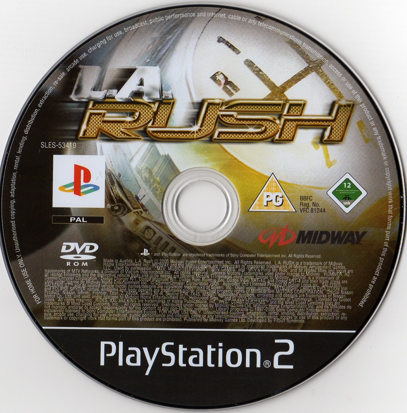L.A. Rush PS2 cover