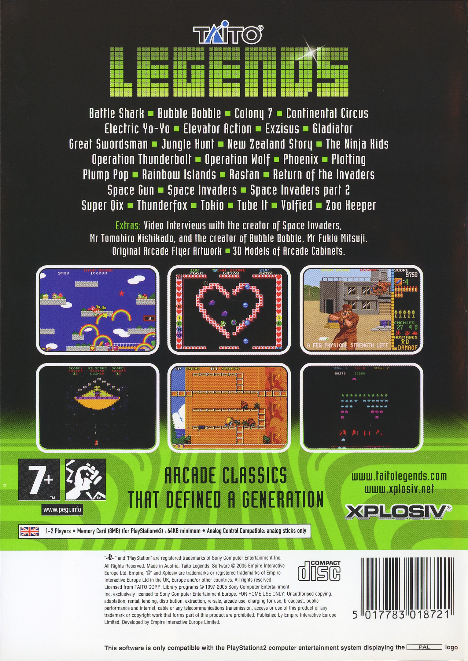 Taito Legends PS2 cover