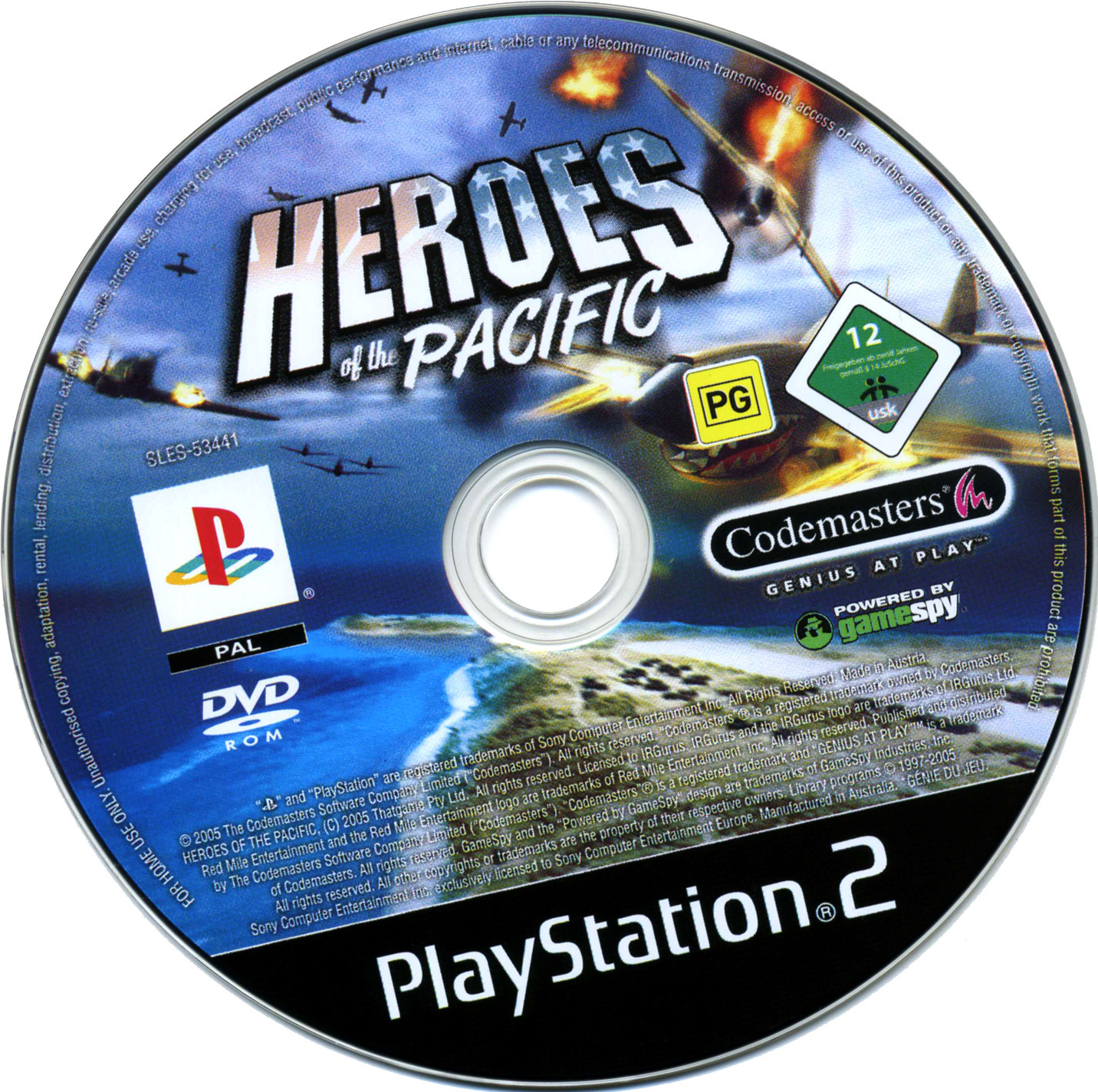 Heroes of the Pacific PS2 cover
