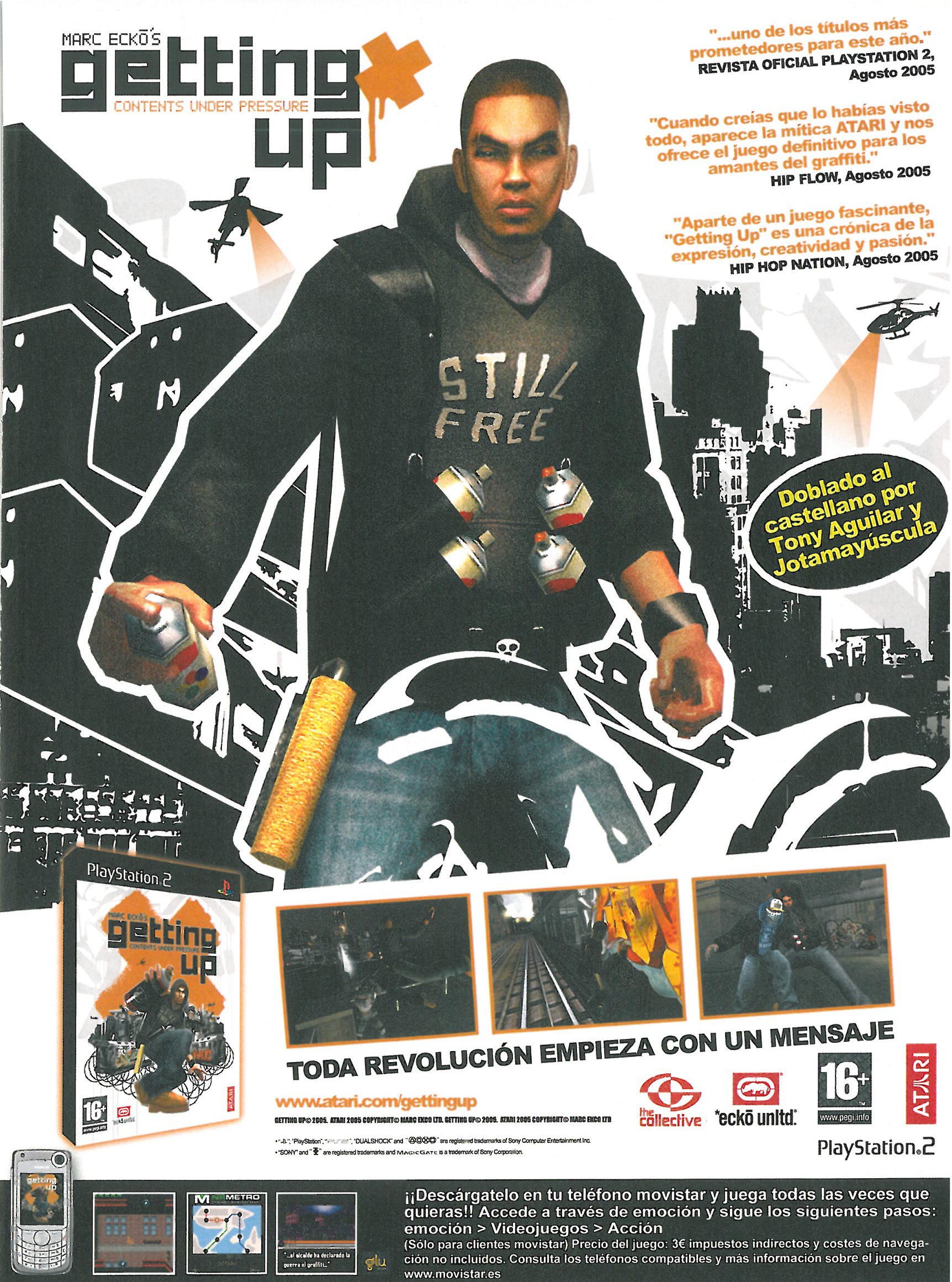 Marc Ecko's Getting Up - Content Under Pressure PS2 cover