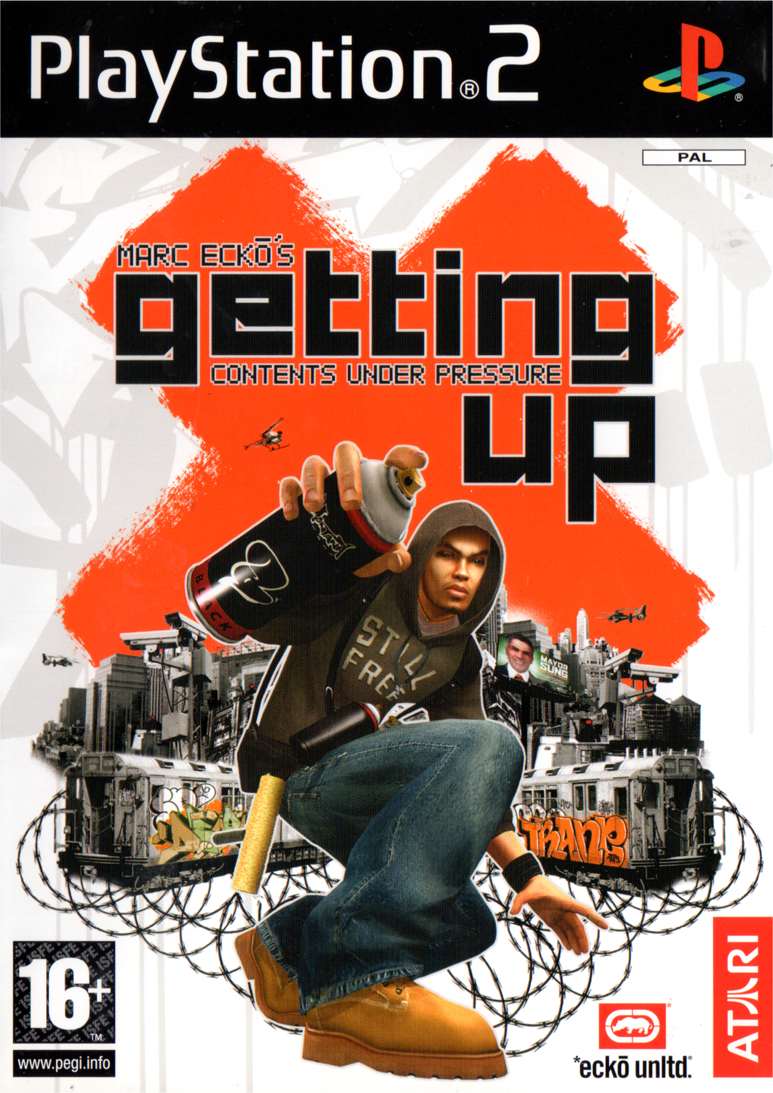 Marc Ecko's Getting Up - Content Under Pressure PS2 cover
