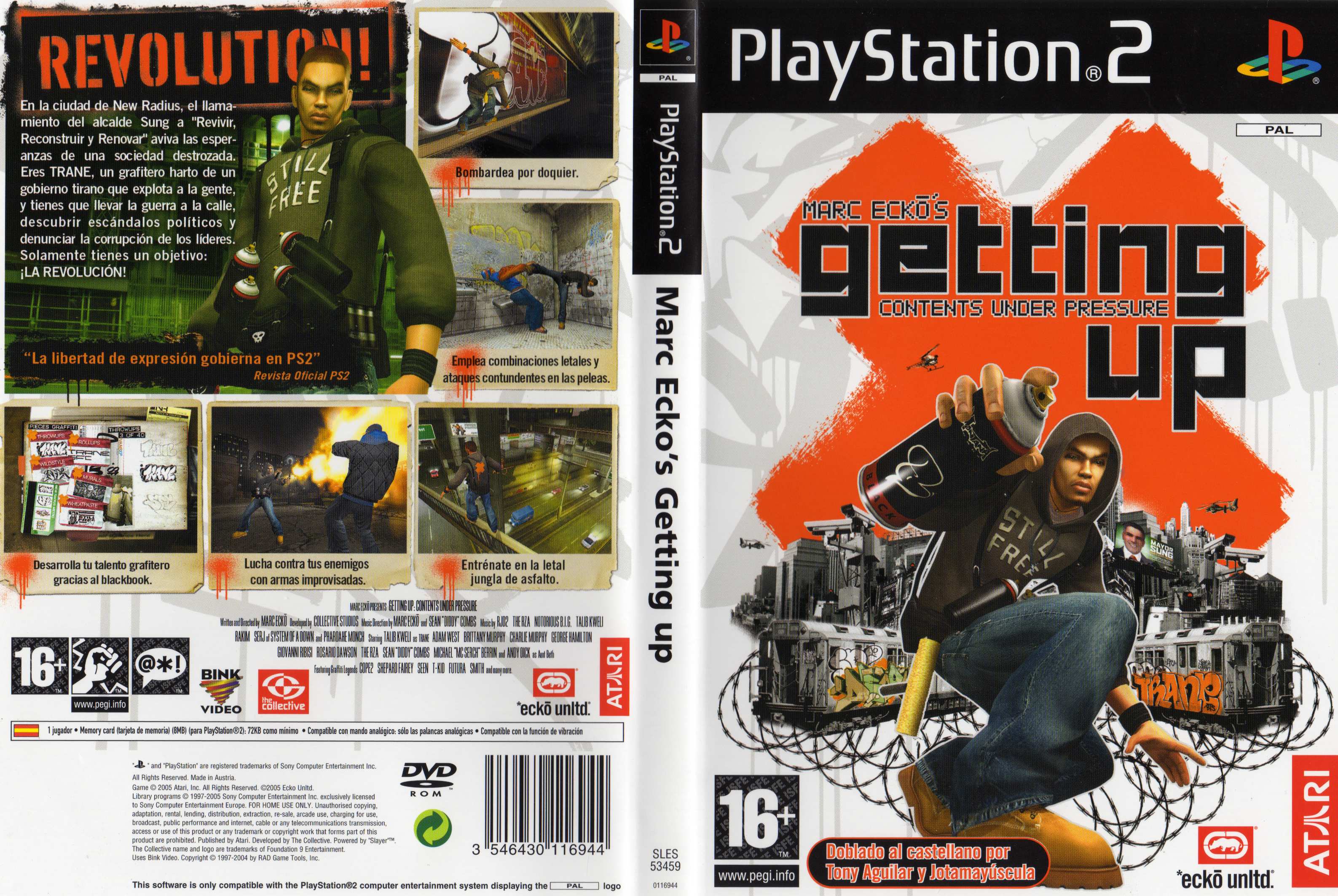 Marc Ecko's Getting Up - Content Under Pressure PS2 cover