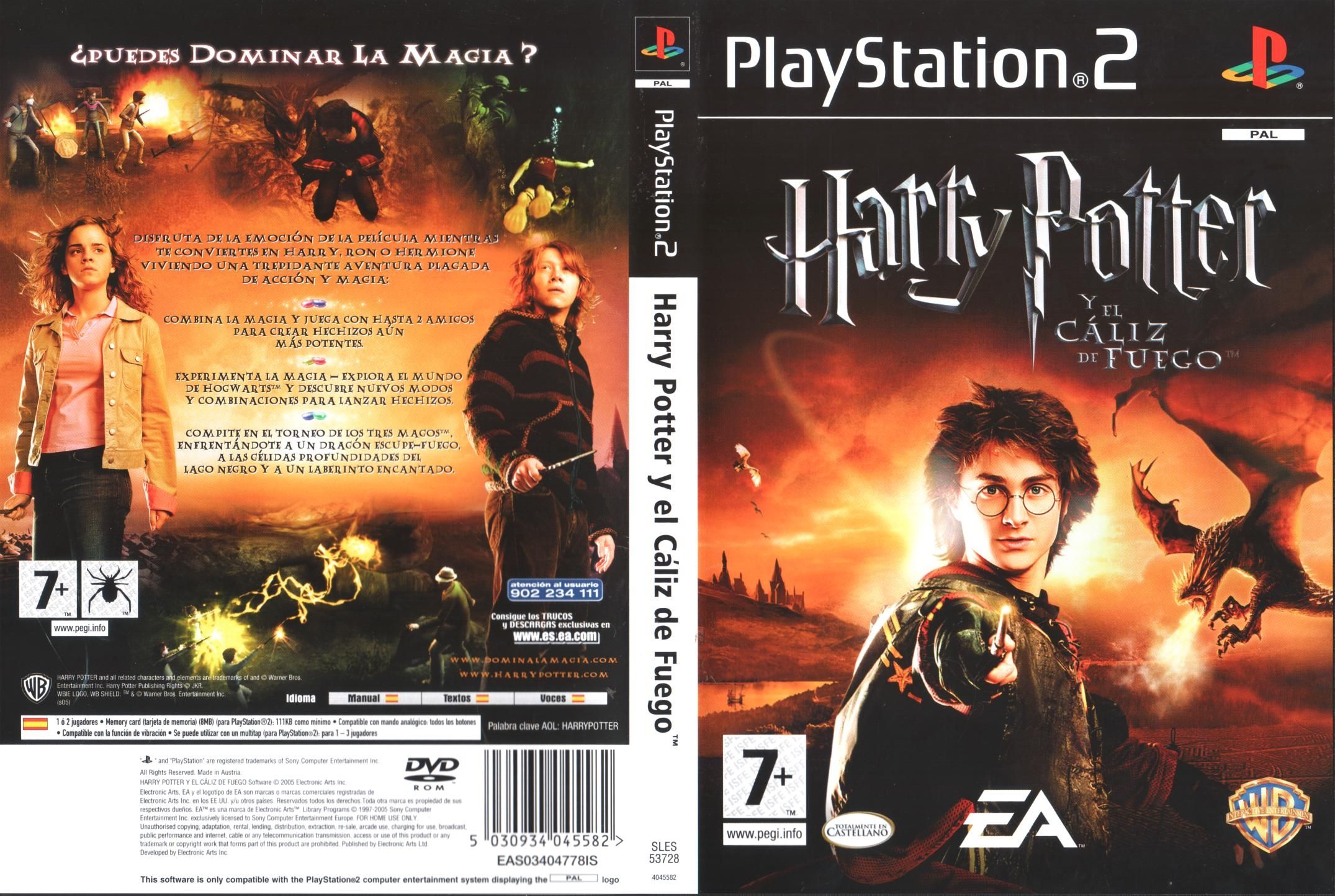 Harry Potter and the Goblet of Fire PS2 cover