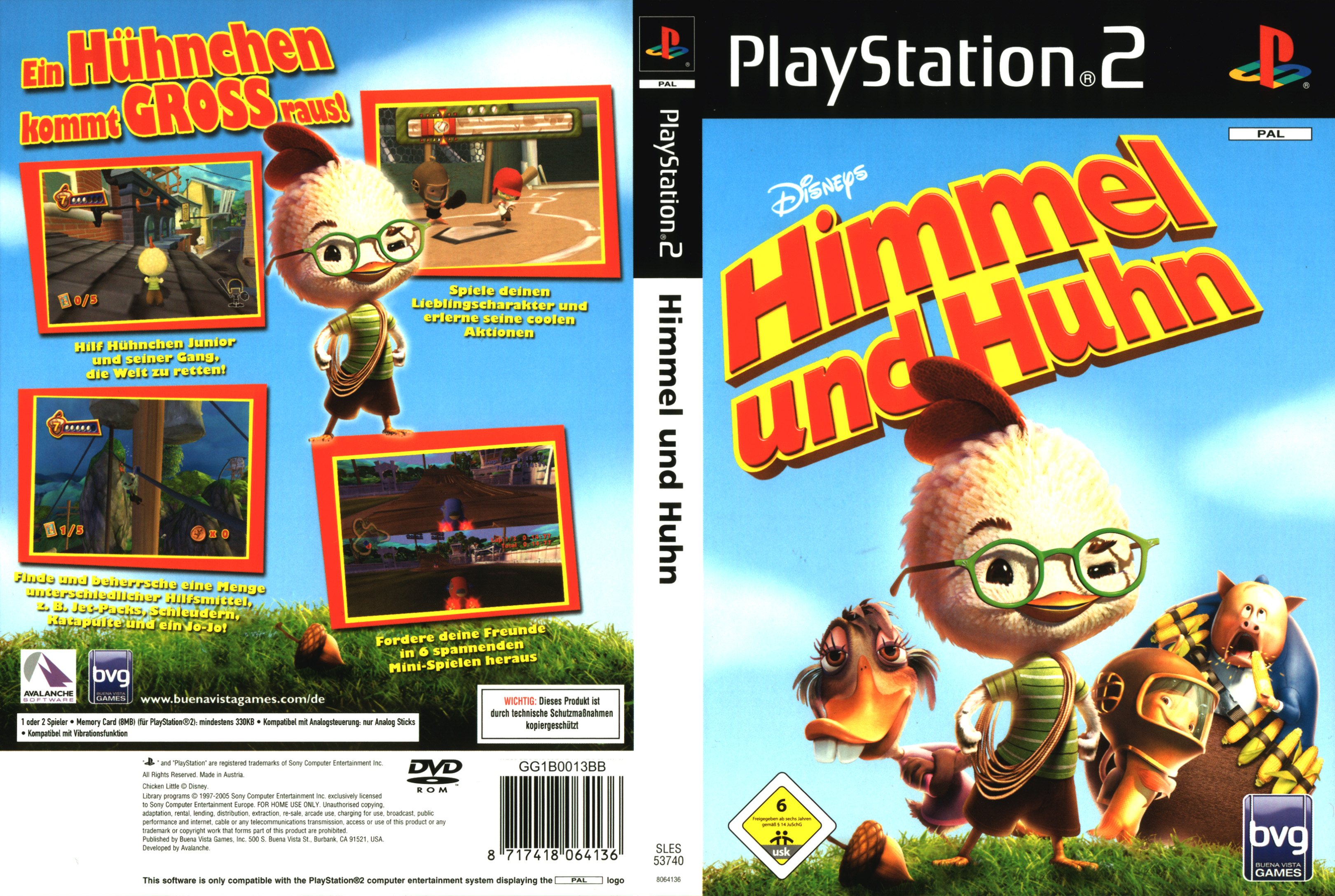 Disney's Chicken Little (Disney's Himmel und Huhn) PSX cover