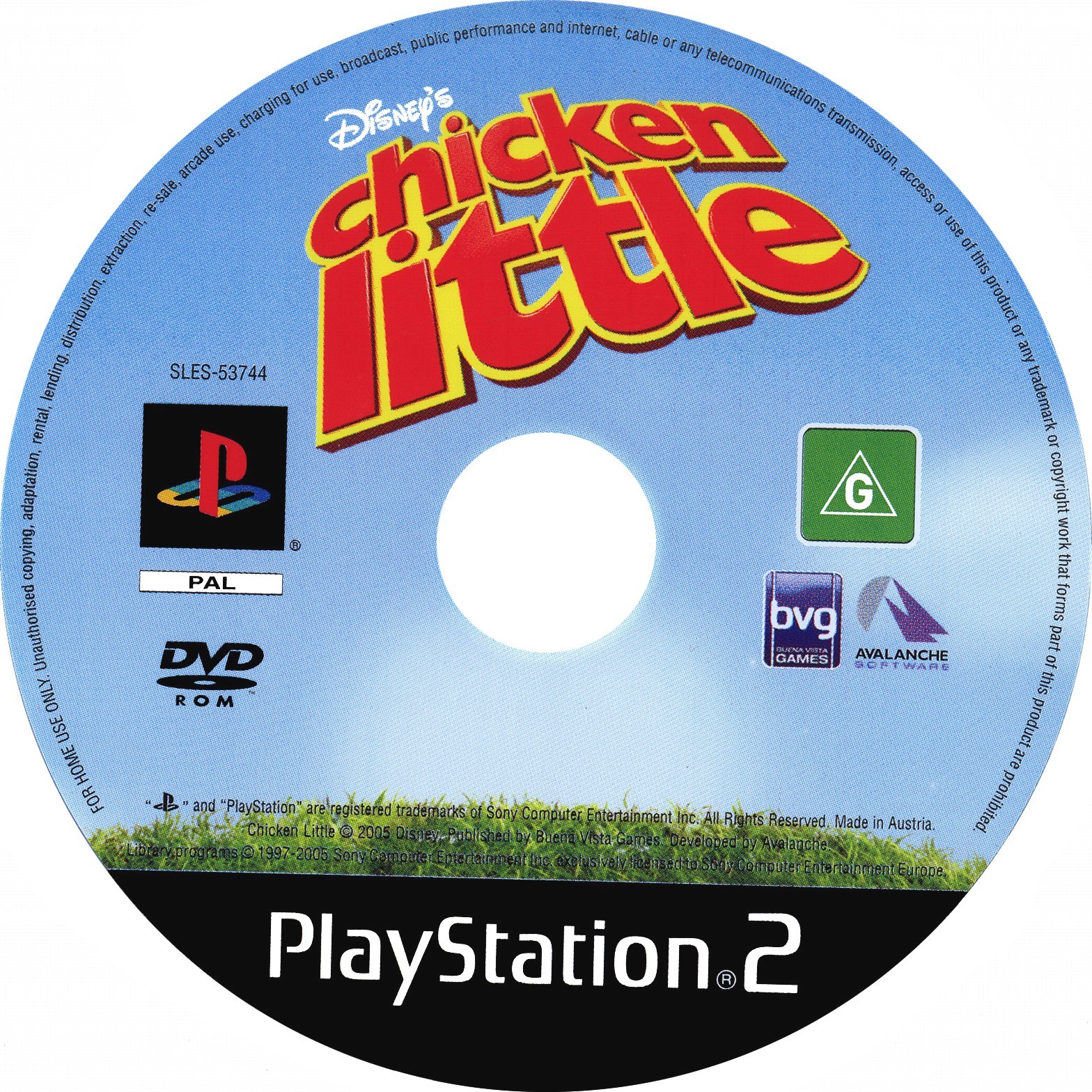 Disney's Chicken Little PSX cover