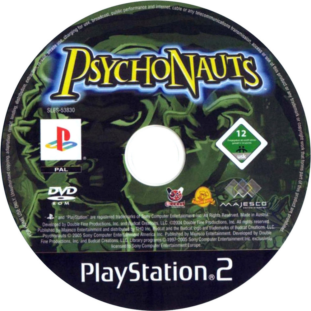 Psychonauts PS2 cover