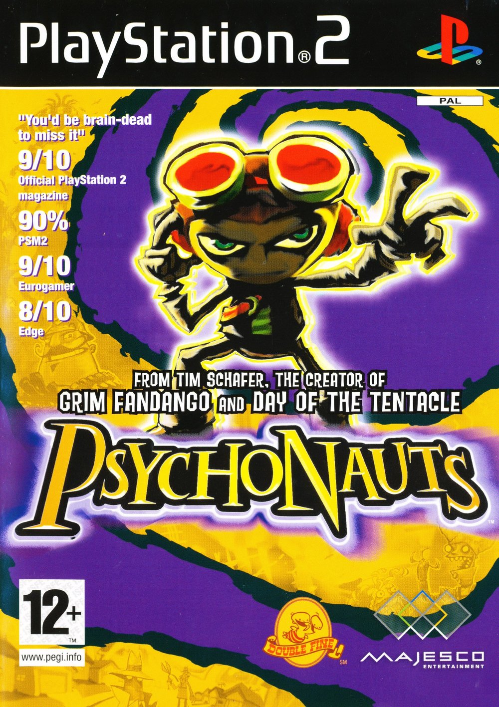 Psychonauts PS2 cover