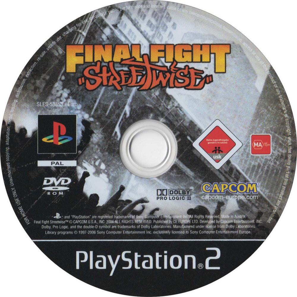 Final Fight Streetwise PSX cover