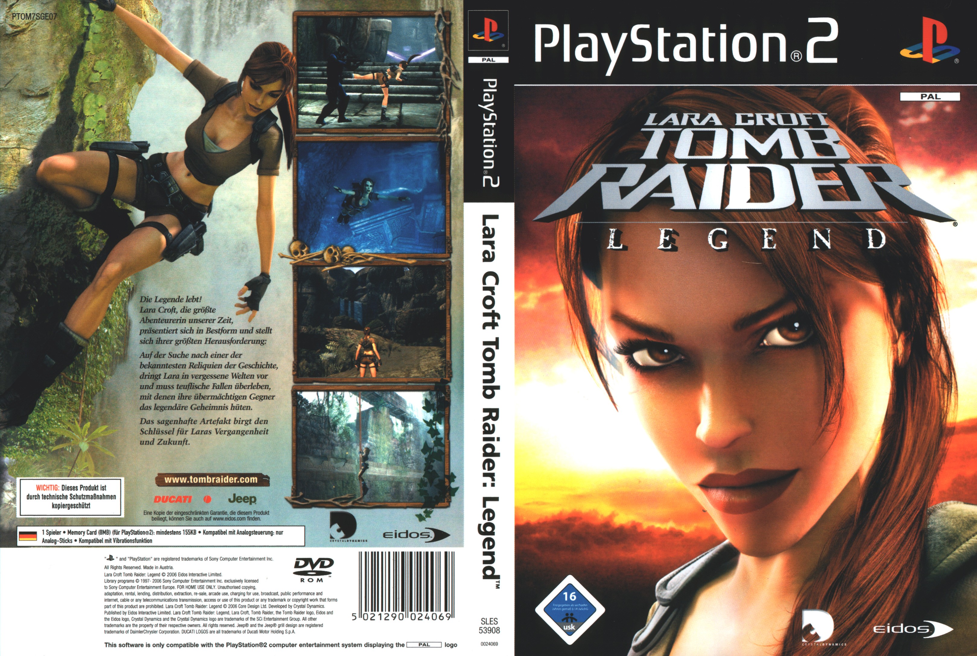 Lara Croft - Tomb Raider - Legend PSX cover
