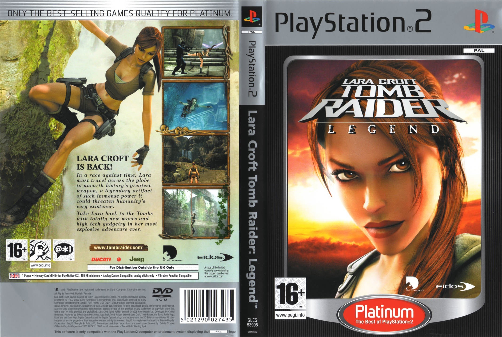 Lara Croft - Tomb Raider - Legend PSX cover