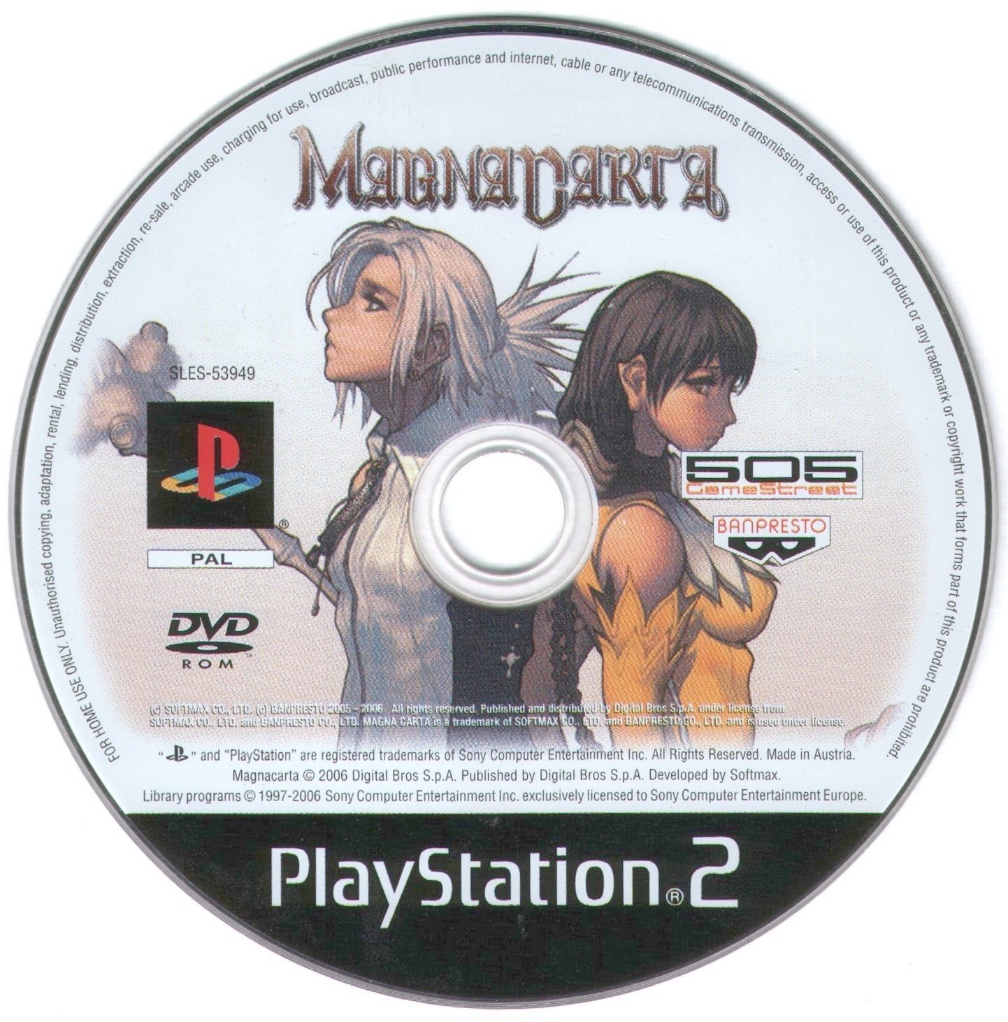 Magna Carta - Tears of Blood PS2 cover