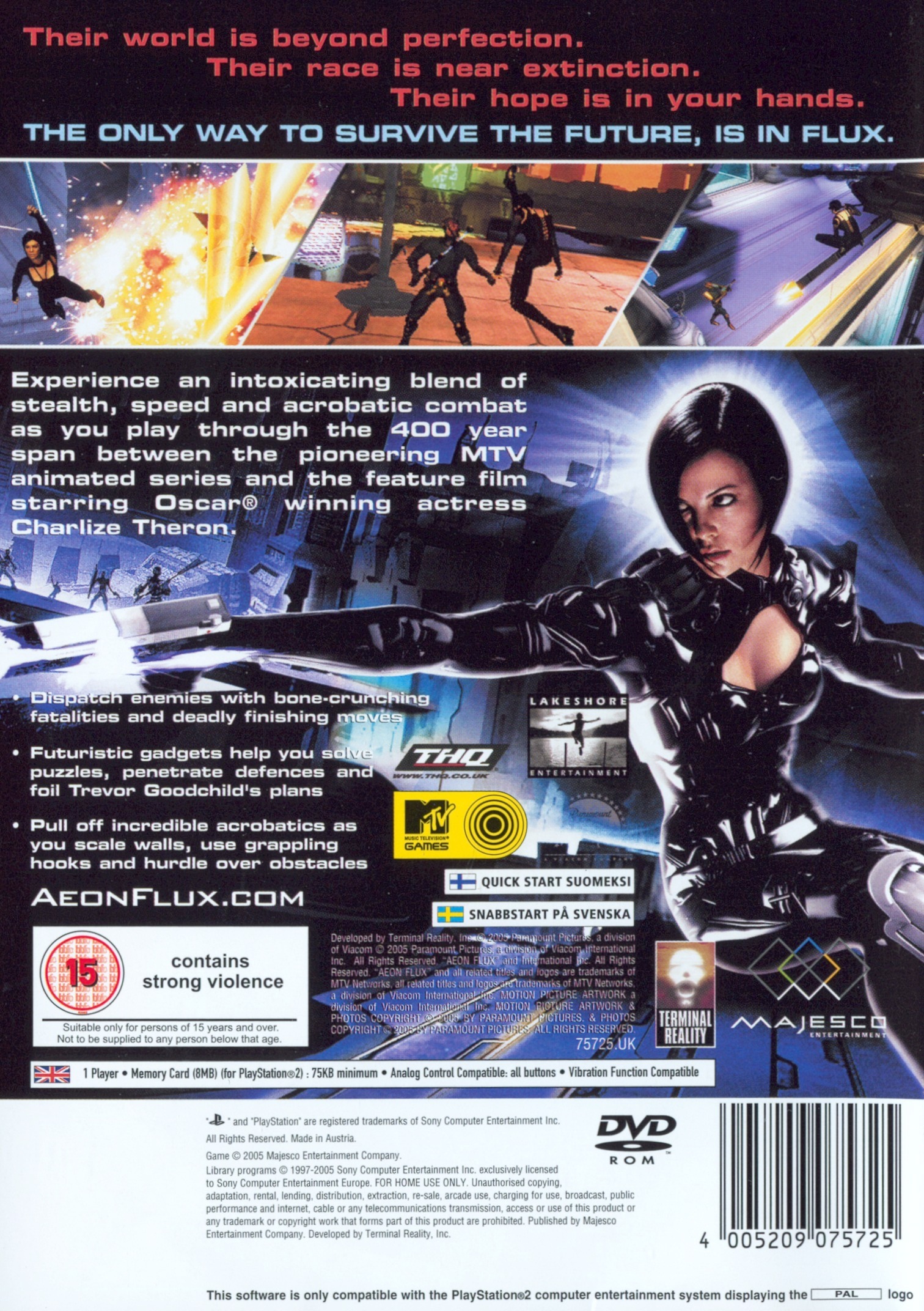 Aeon Flux PS2 cover