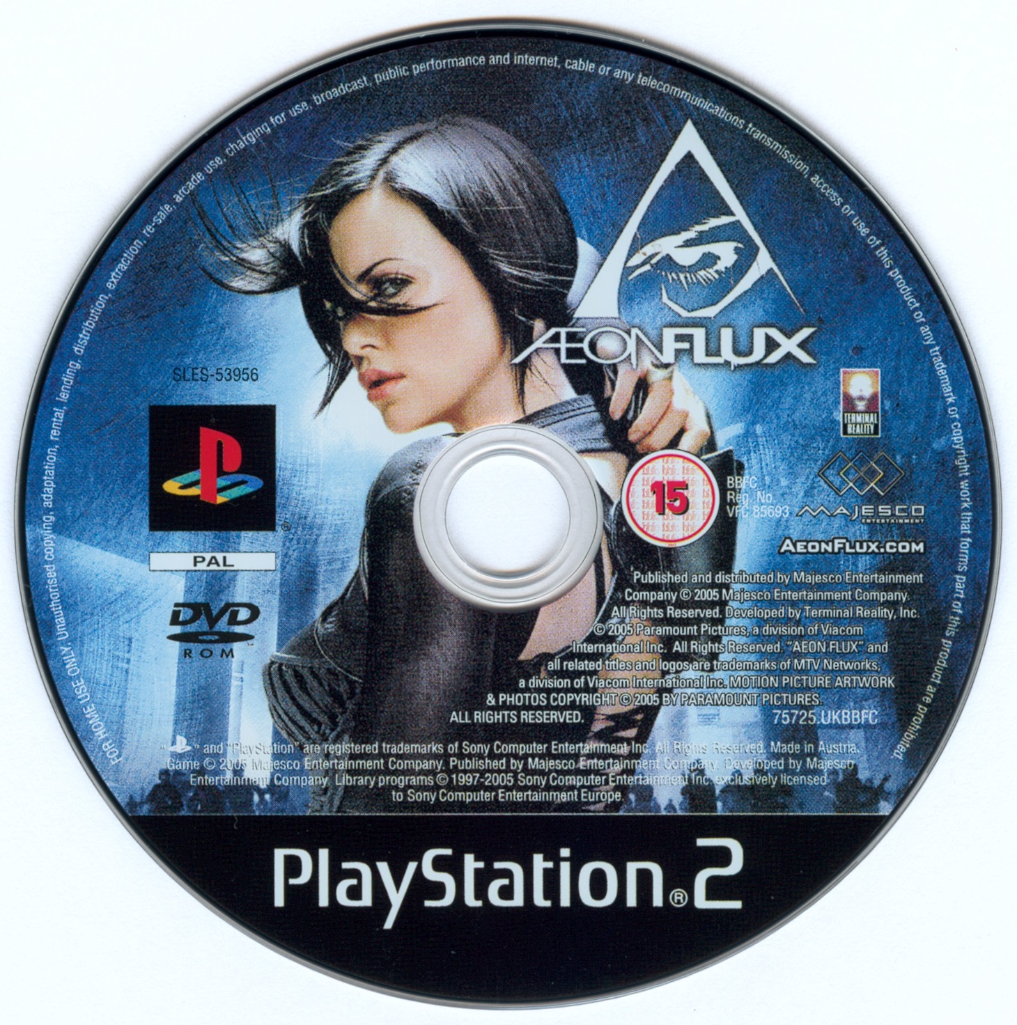 Aeon Flux PS2 cover