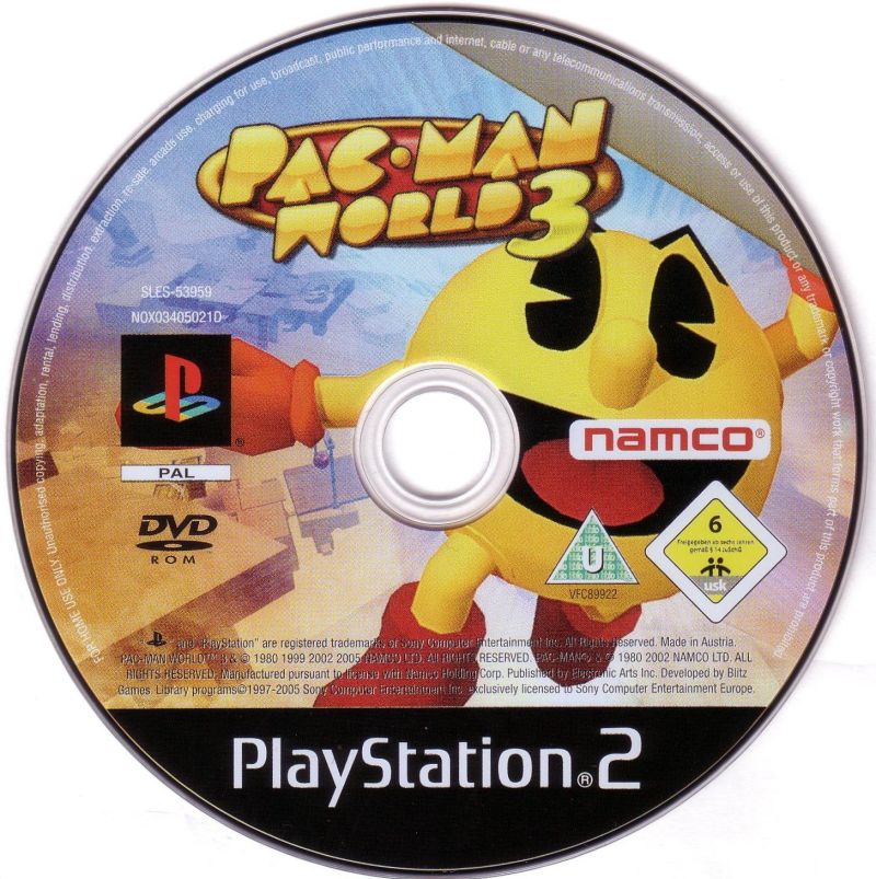 Pac-Man World 3 PS2 cover
