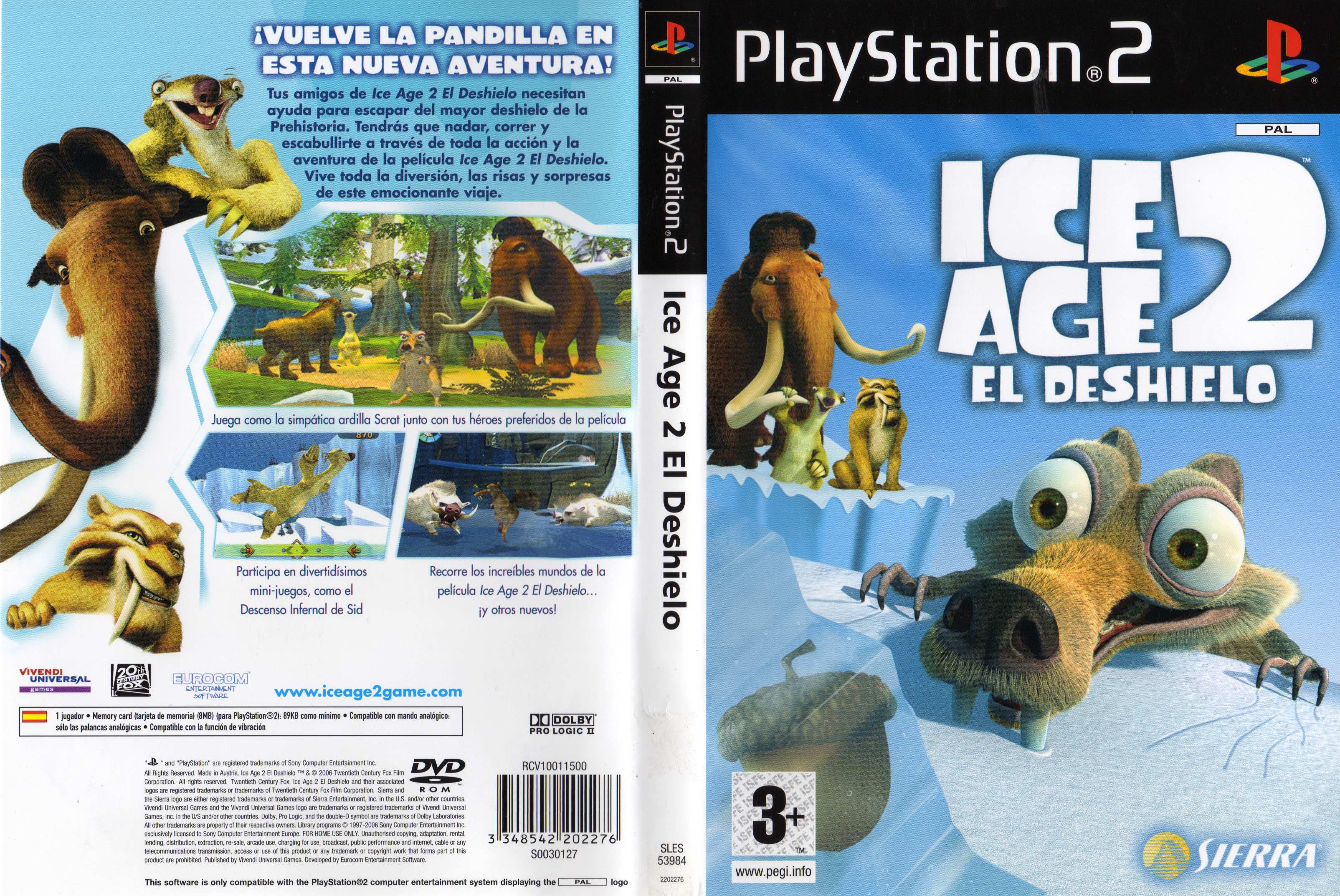 Ice Age 2 - The Meltdown PS2 cover