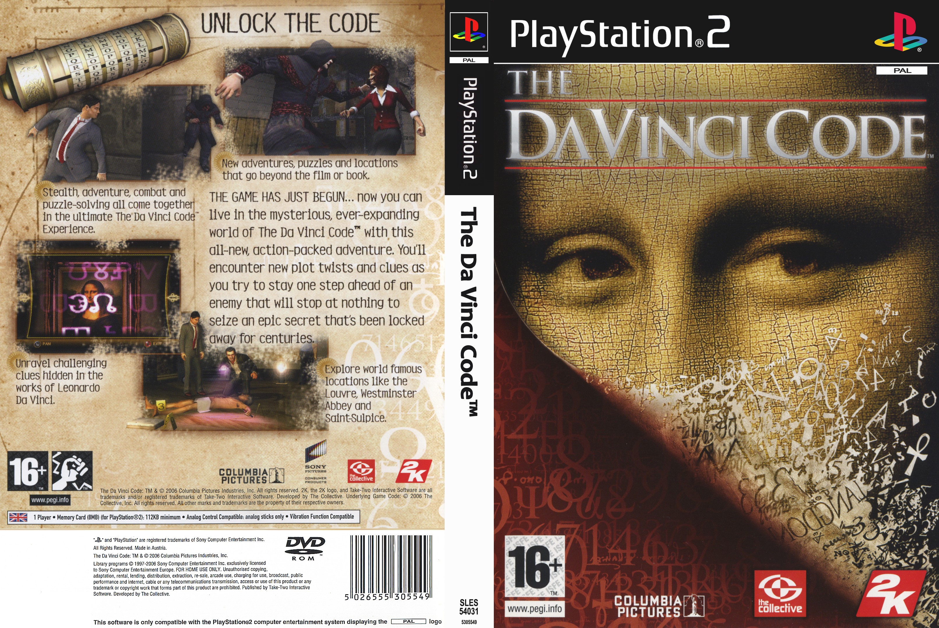 The Da Vinci Code PSX cover