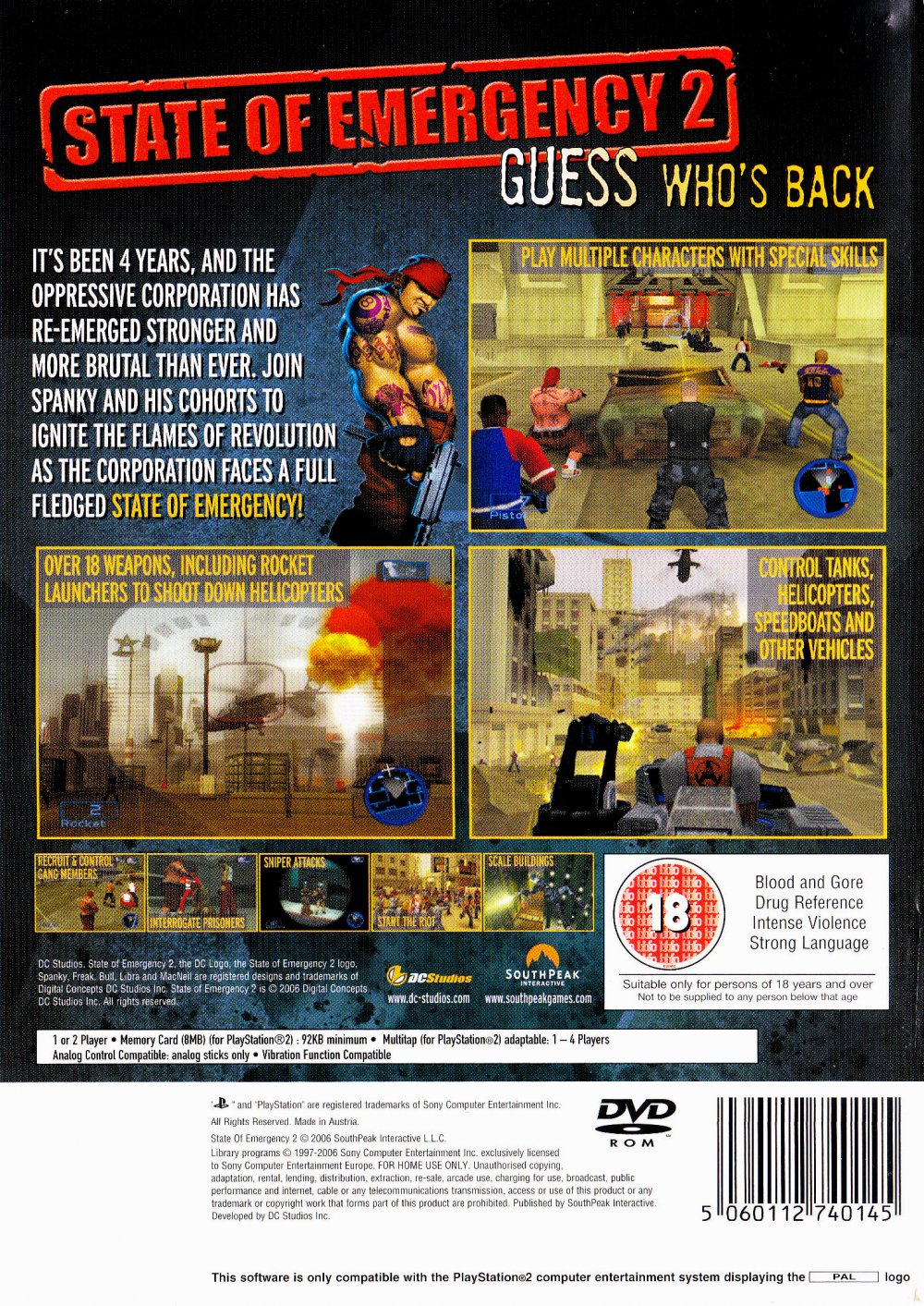 State of Emergency 2 PS2 cover