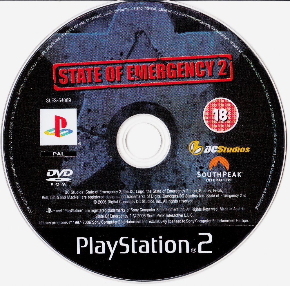 State of Emergency 2 PS2 cover