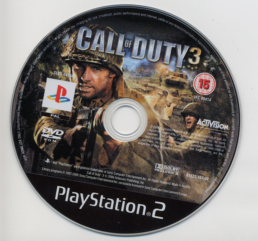 Call of Duty 3 PS2 cover