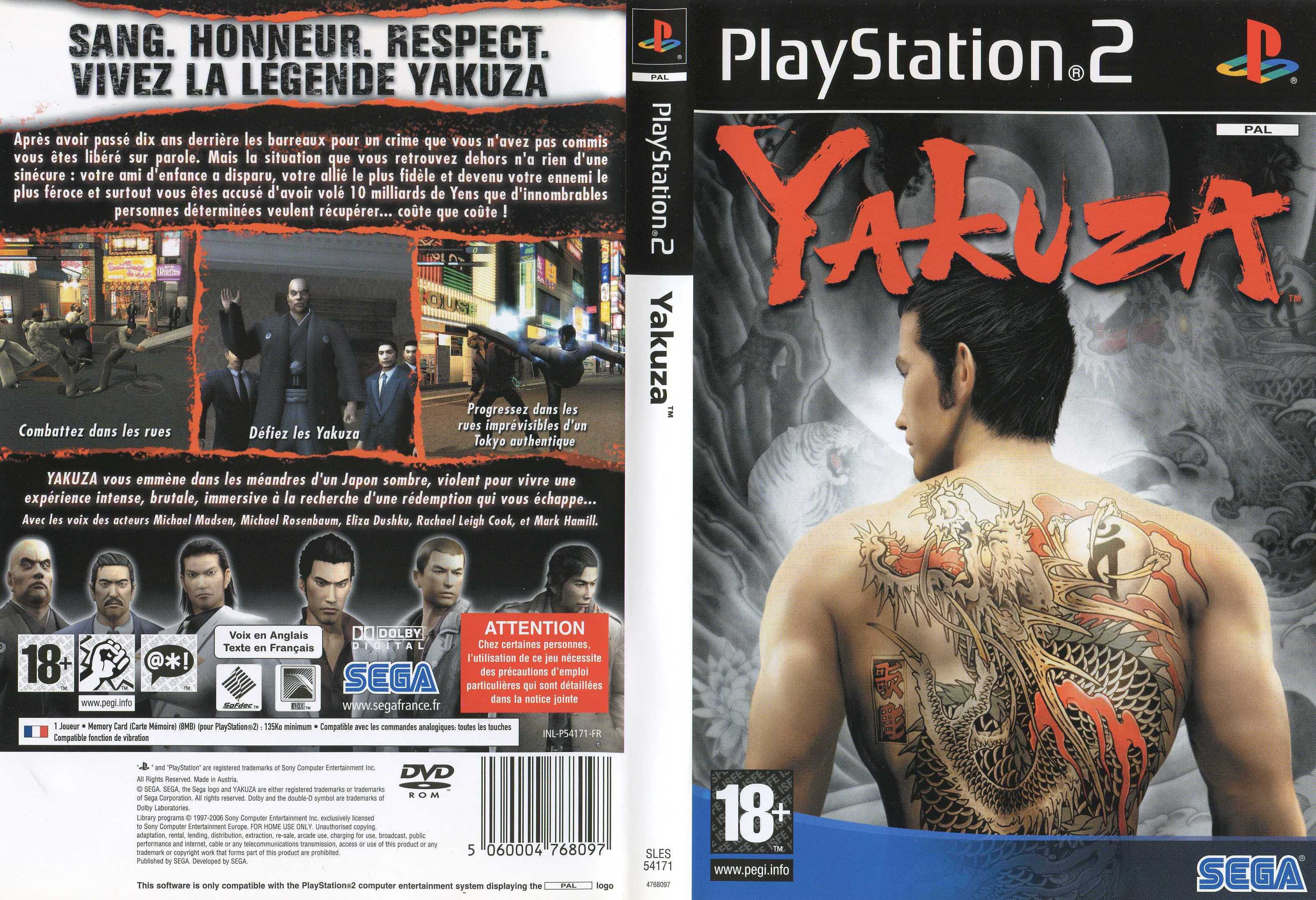 Yakuza PSX cover