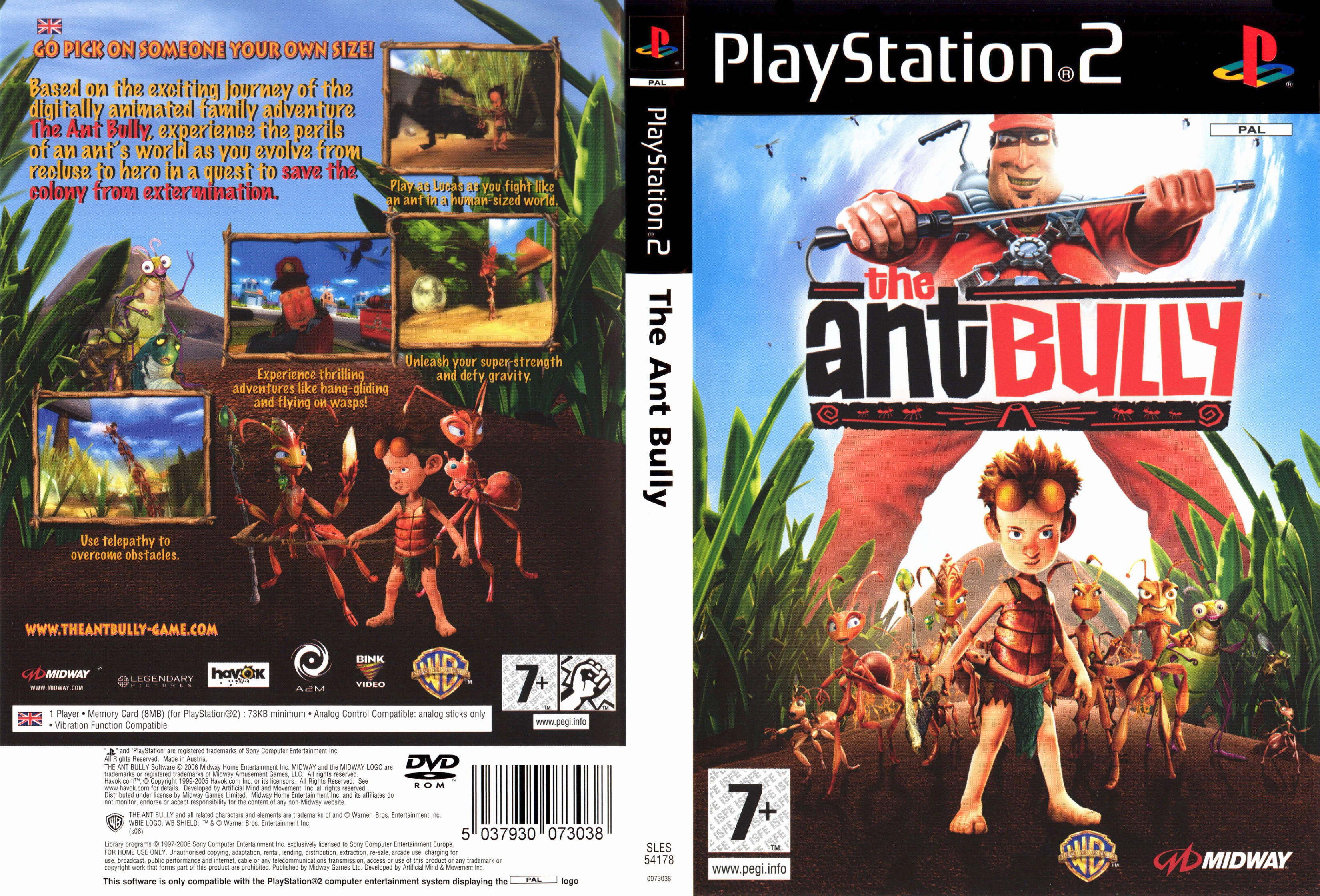 The Ant Bully PS2 cover
