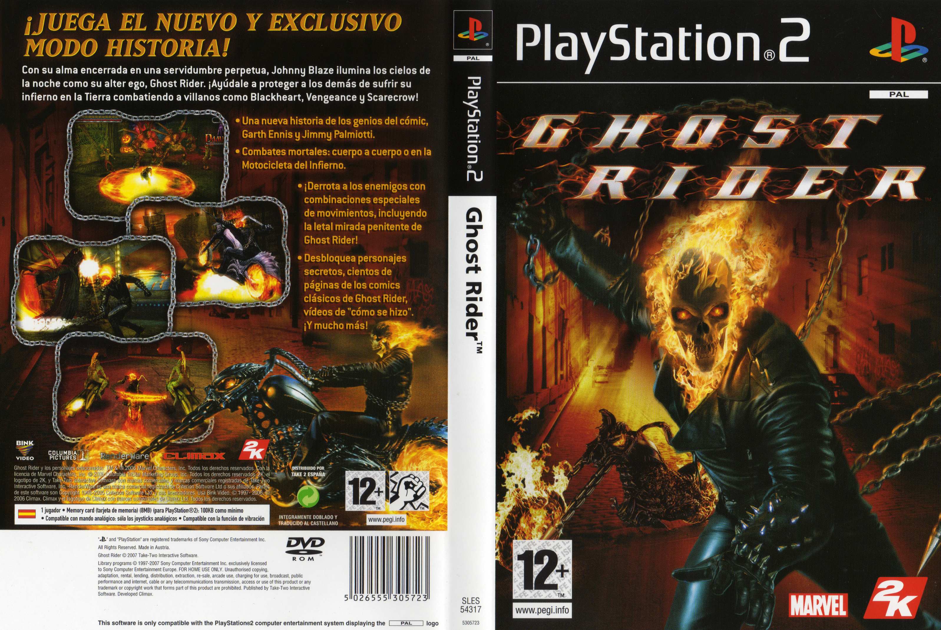 Ghost Rider PS2 cover