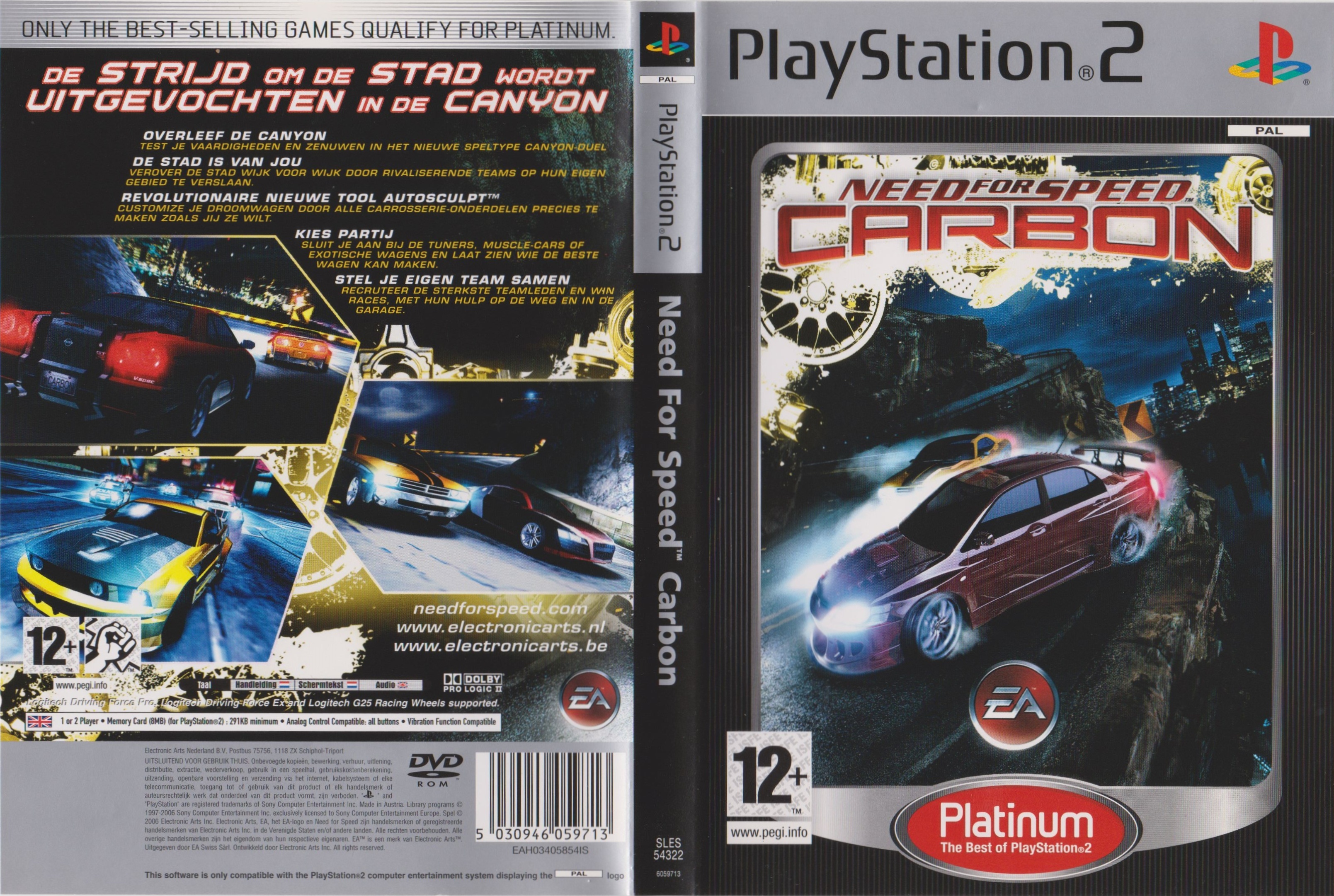 Need for Speed - Carbon PS2 cover
