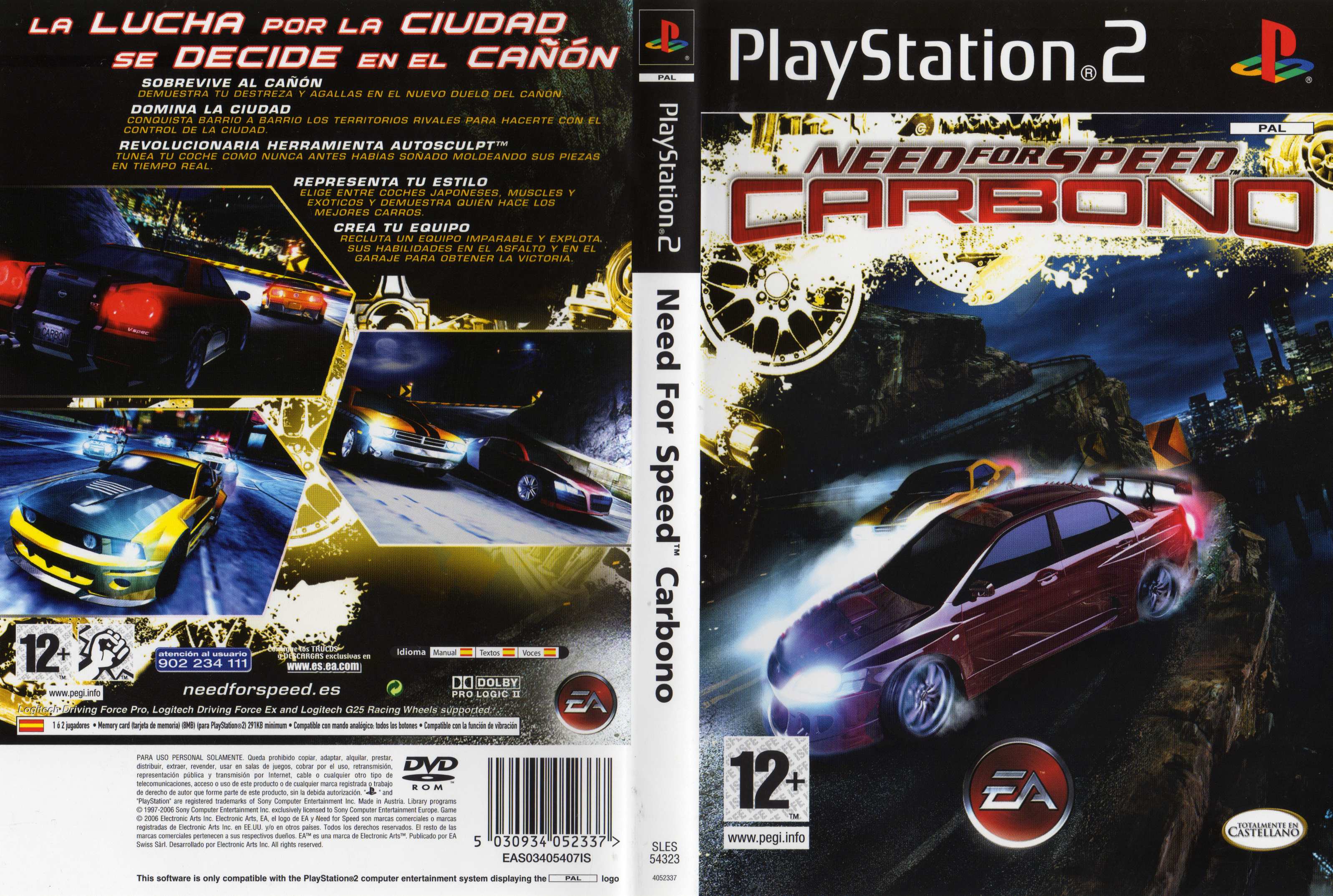 Need for Speed - Carbon PS2 cover