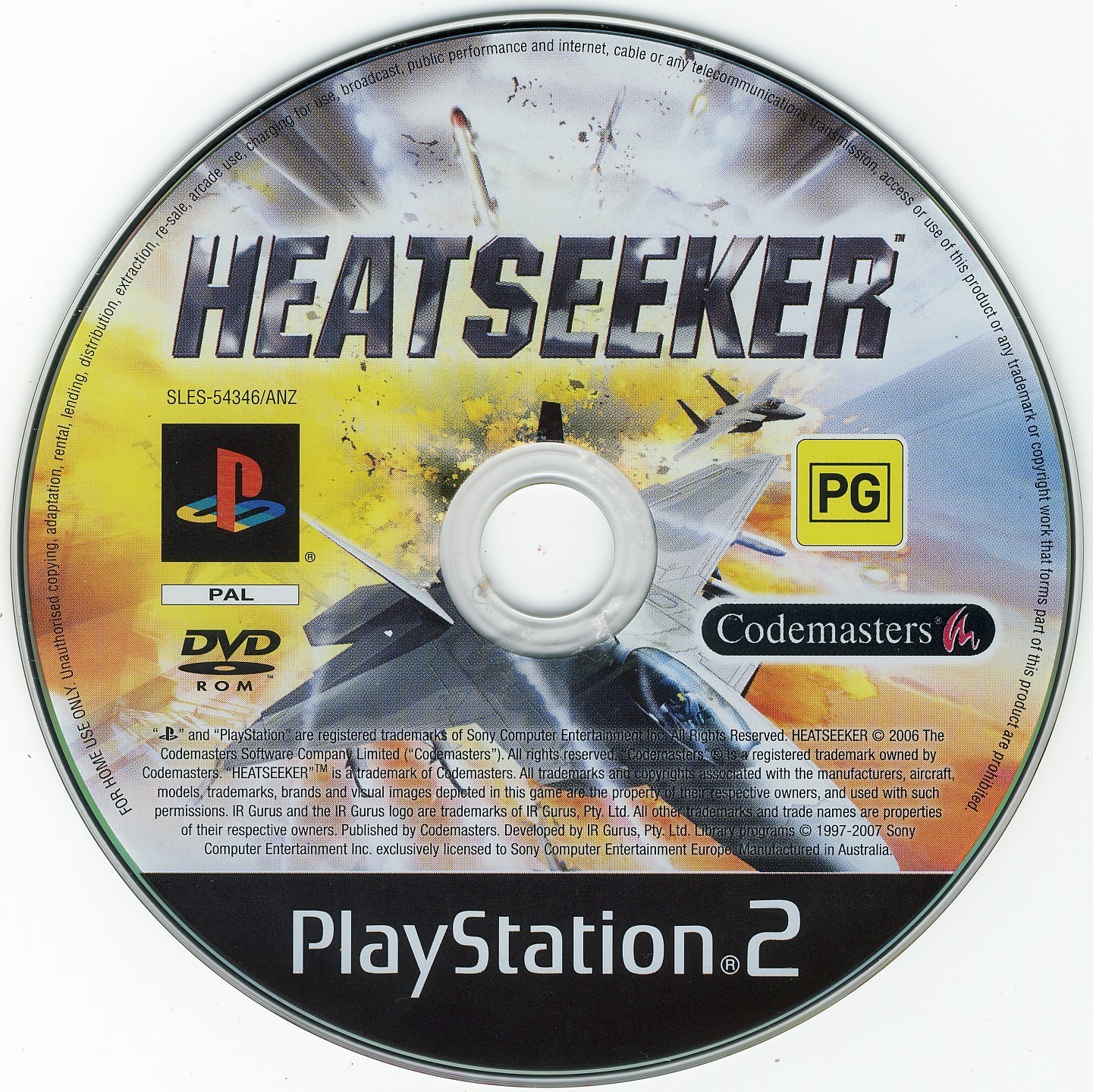Heatseeker PS2 cover