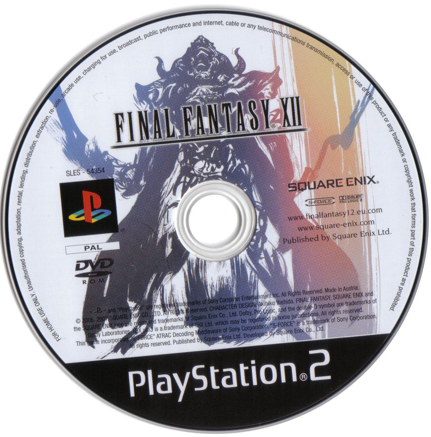 Final Fantasy XII PSX cover