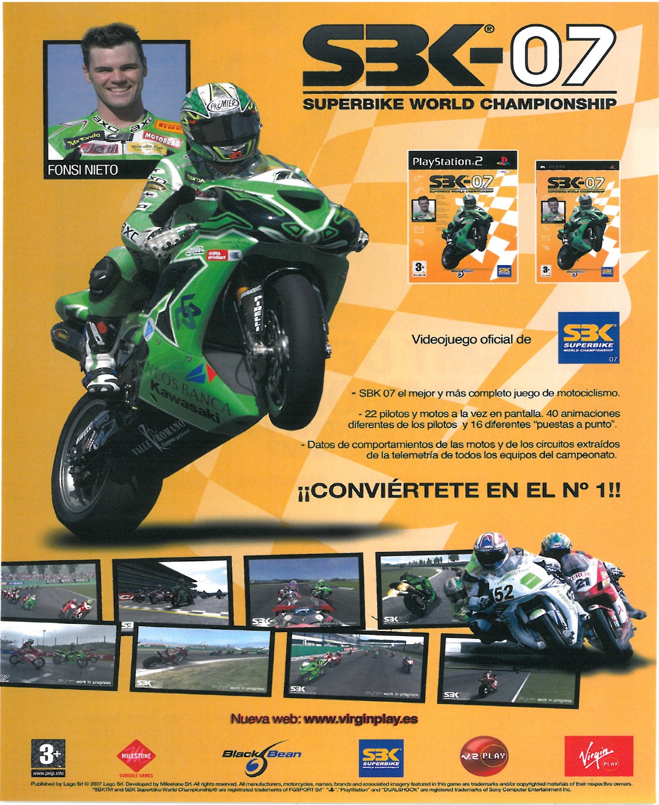 SBK 07 - Superbike World Championship PS2 cover