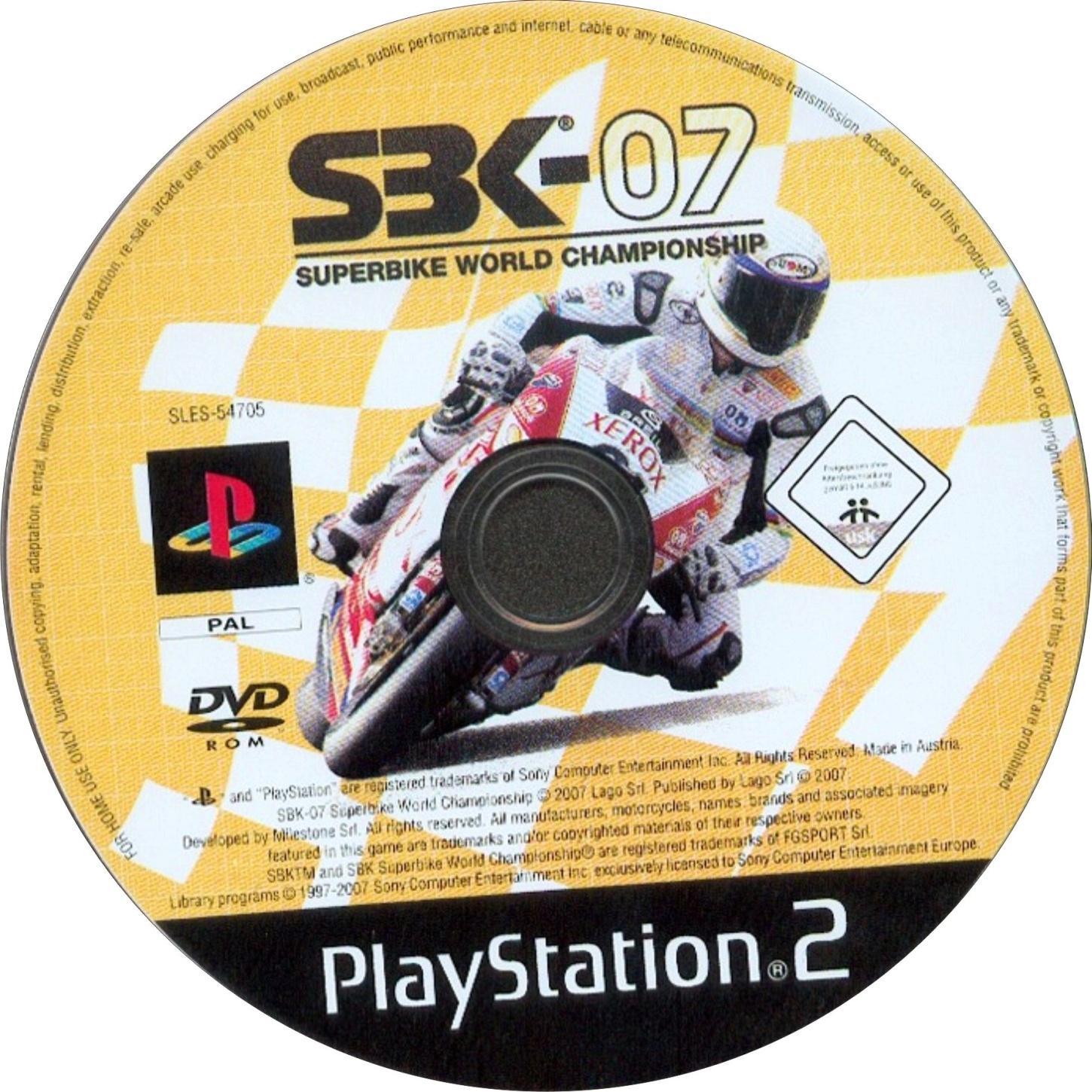 SBK 07 - Superbike World Championship PS2 cover