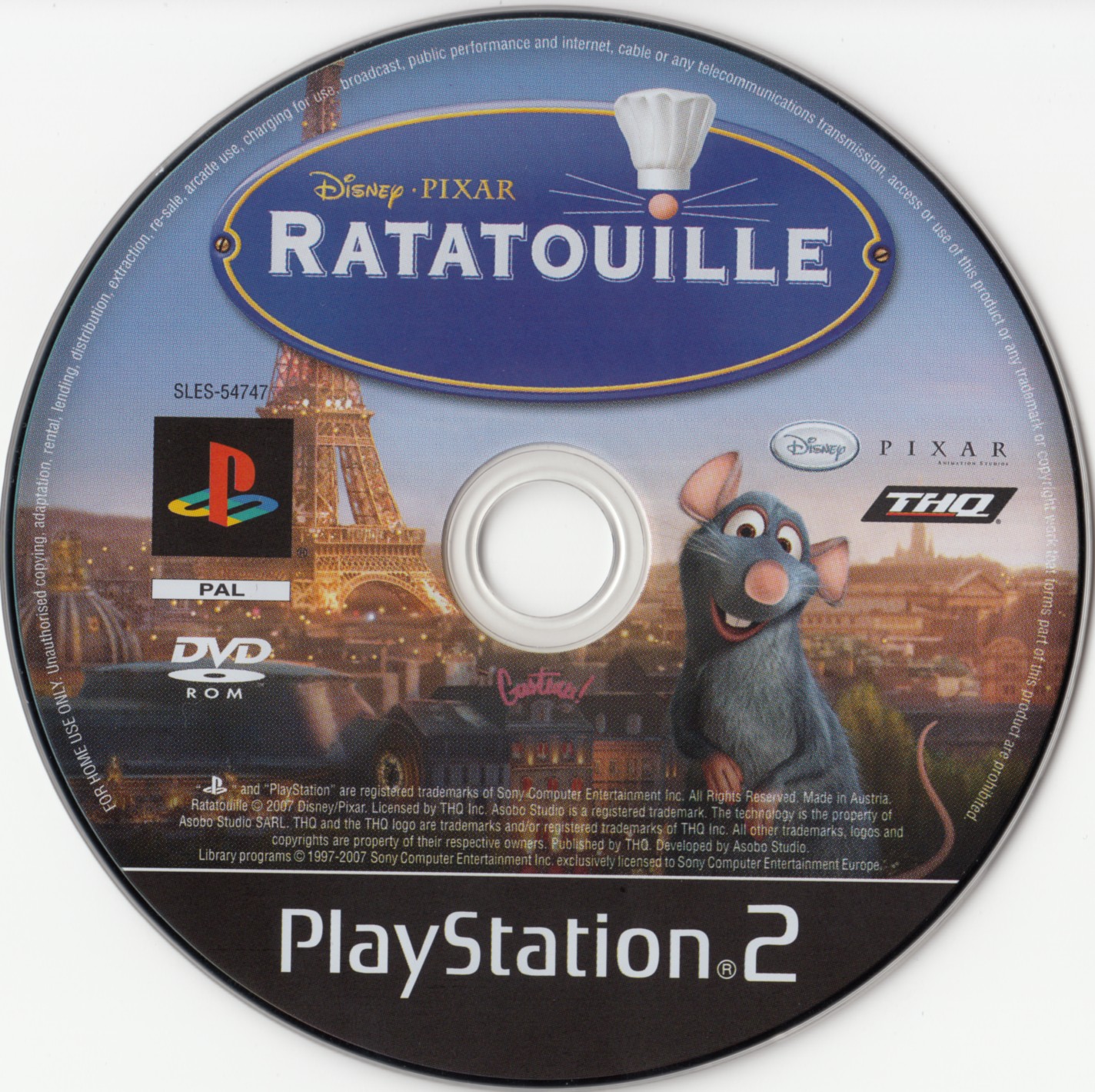 Disney's Pixar - Ratatouille PSX cover