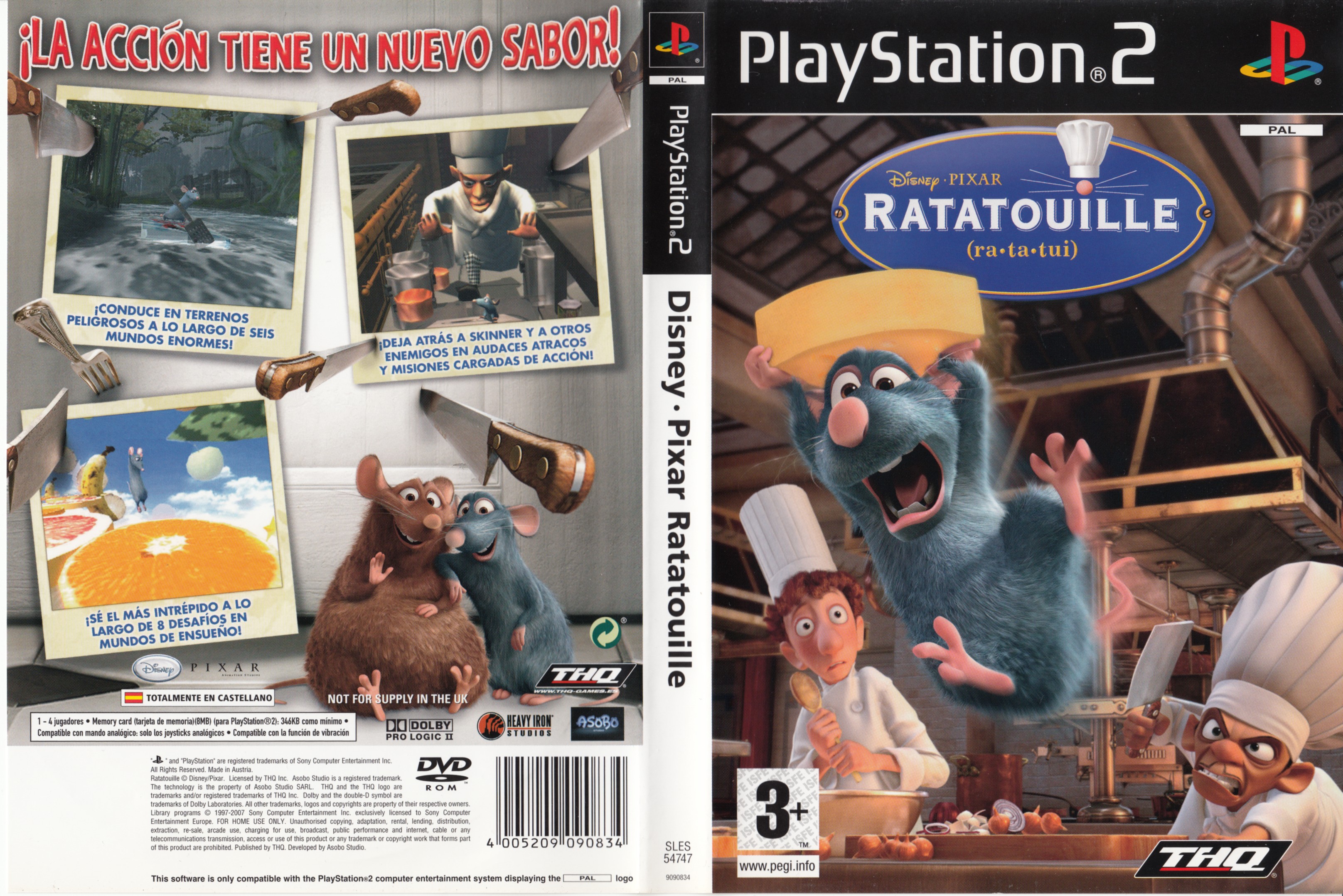 Disney's Pixar - Ratatouille PSX cover