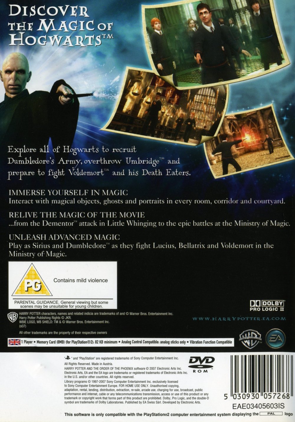 Harry Potter and the Order of the Phoenix PS2 cover