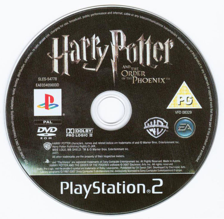 Harry Potter and the Order of the Phoenix PS2 cover