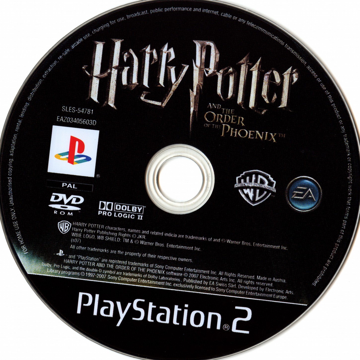 Harry Potter and the Order of the Phoenix PS2 cover