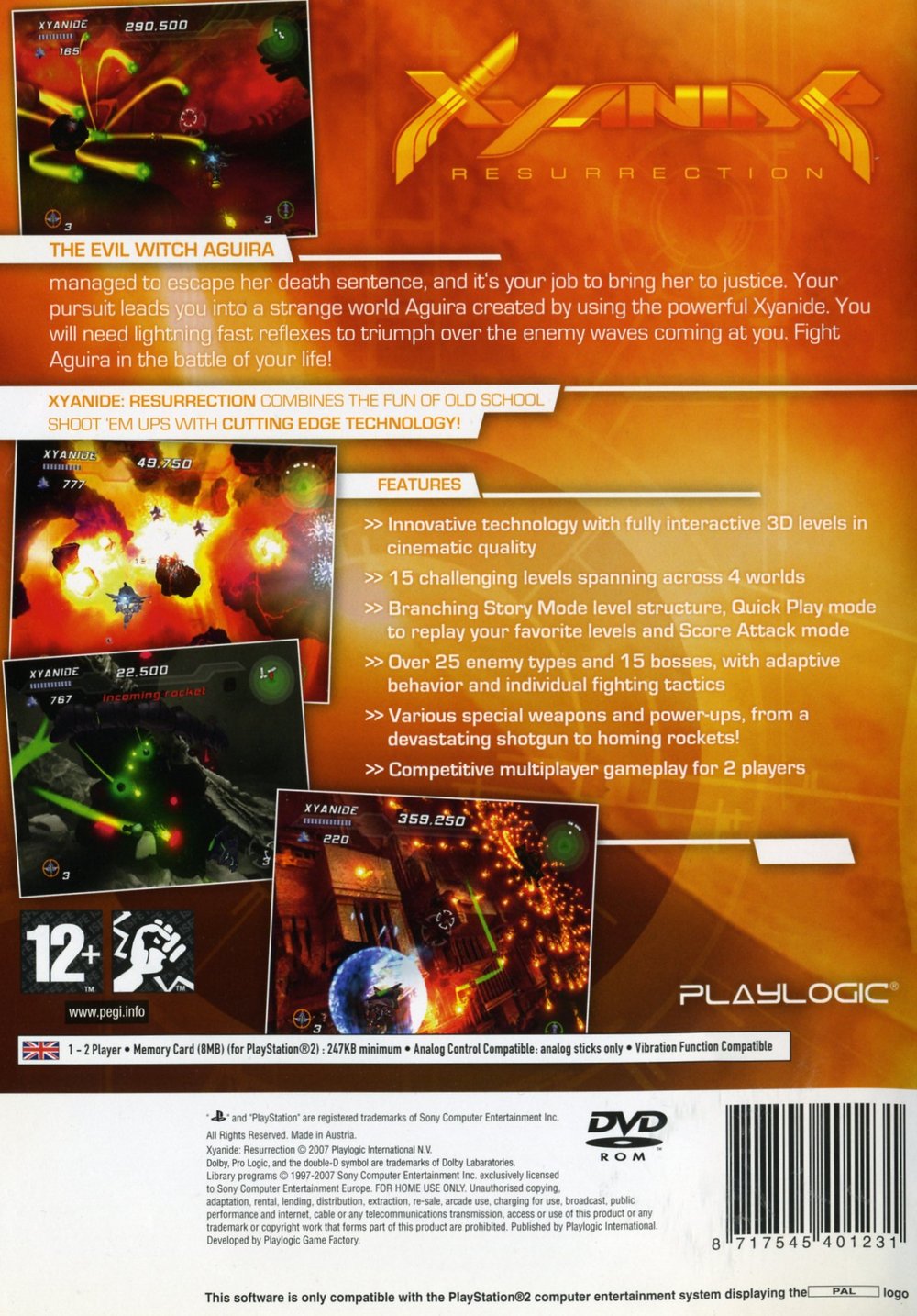 Xyanide - Resurrection PS2 cover