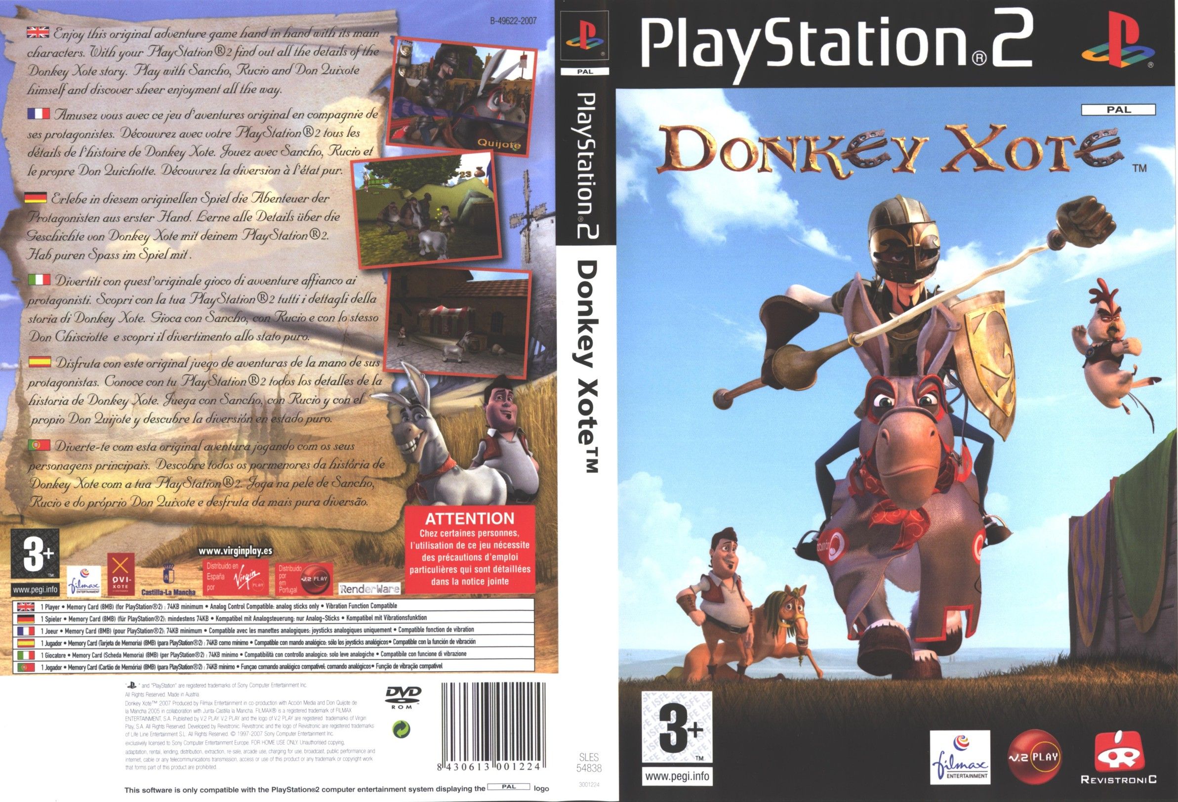 Donkey Xote PS2 cover