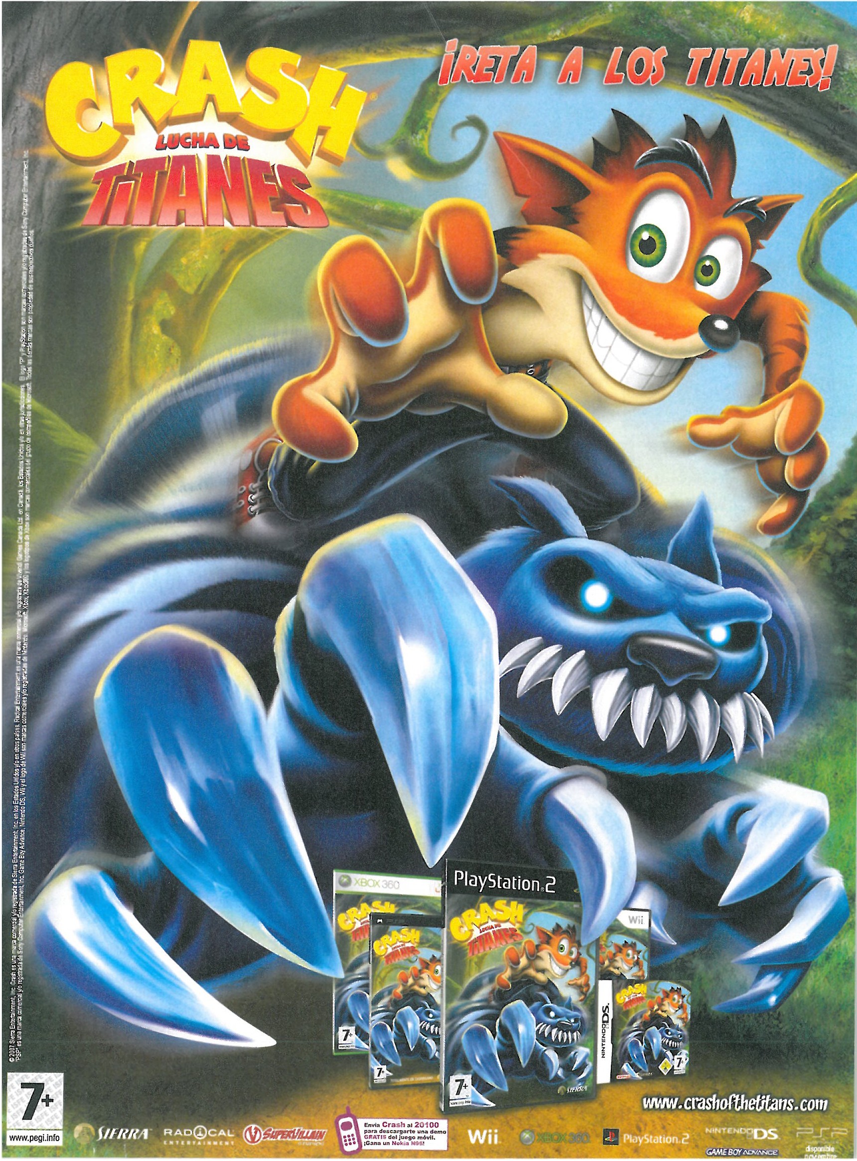 Crash of the Titans PS2 cover