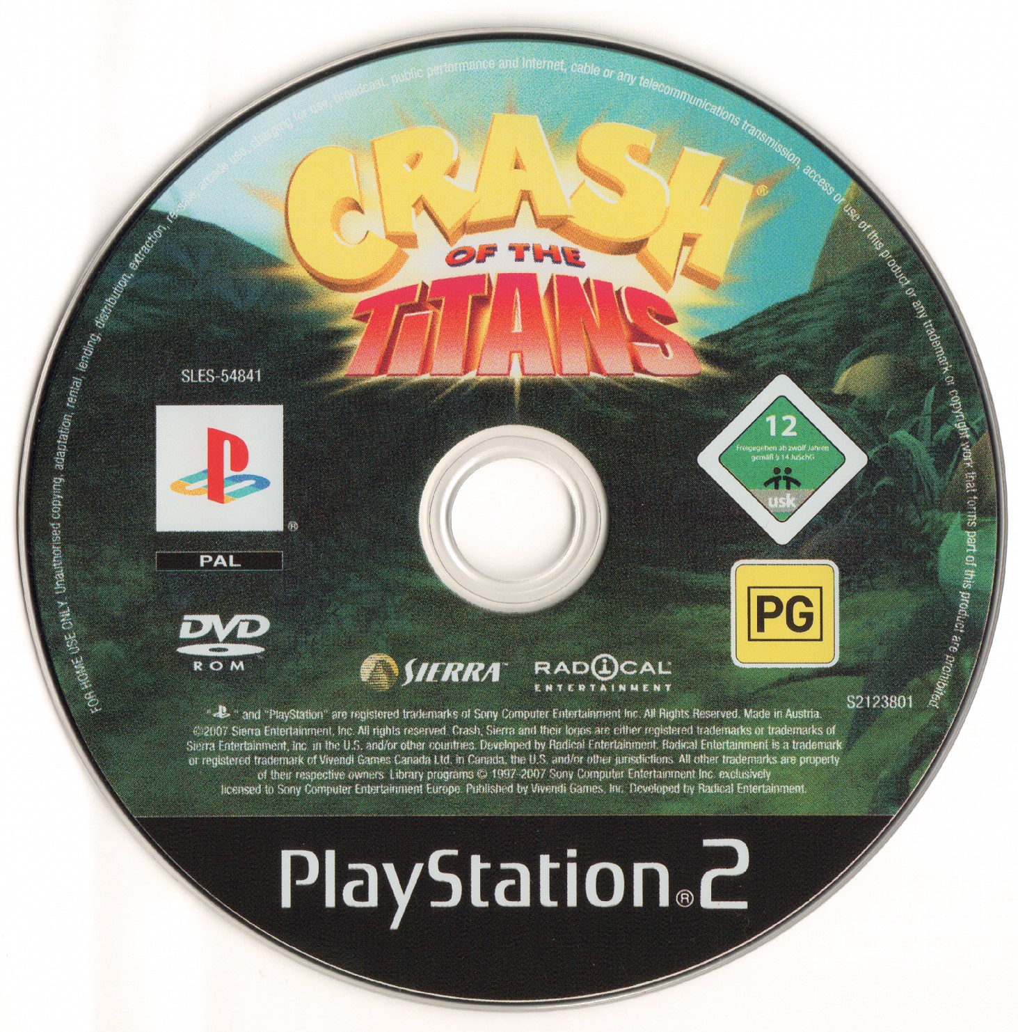 Crash of the Titans PS2 cover