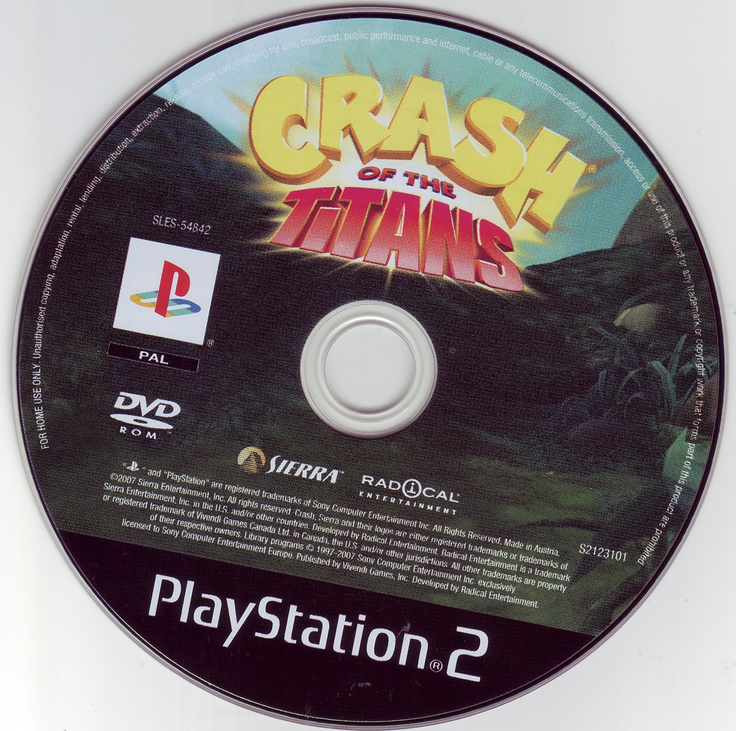 Crash of the Titans PS2 cover