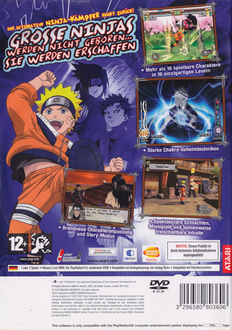 Naruto - Ultimate Ninja 2 PS2 cover