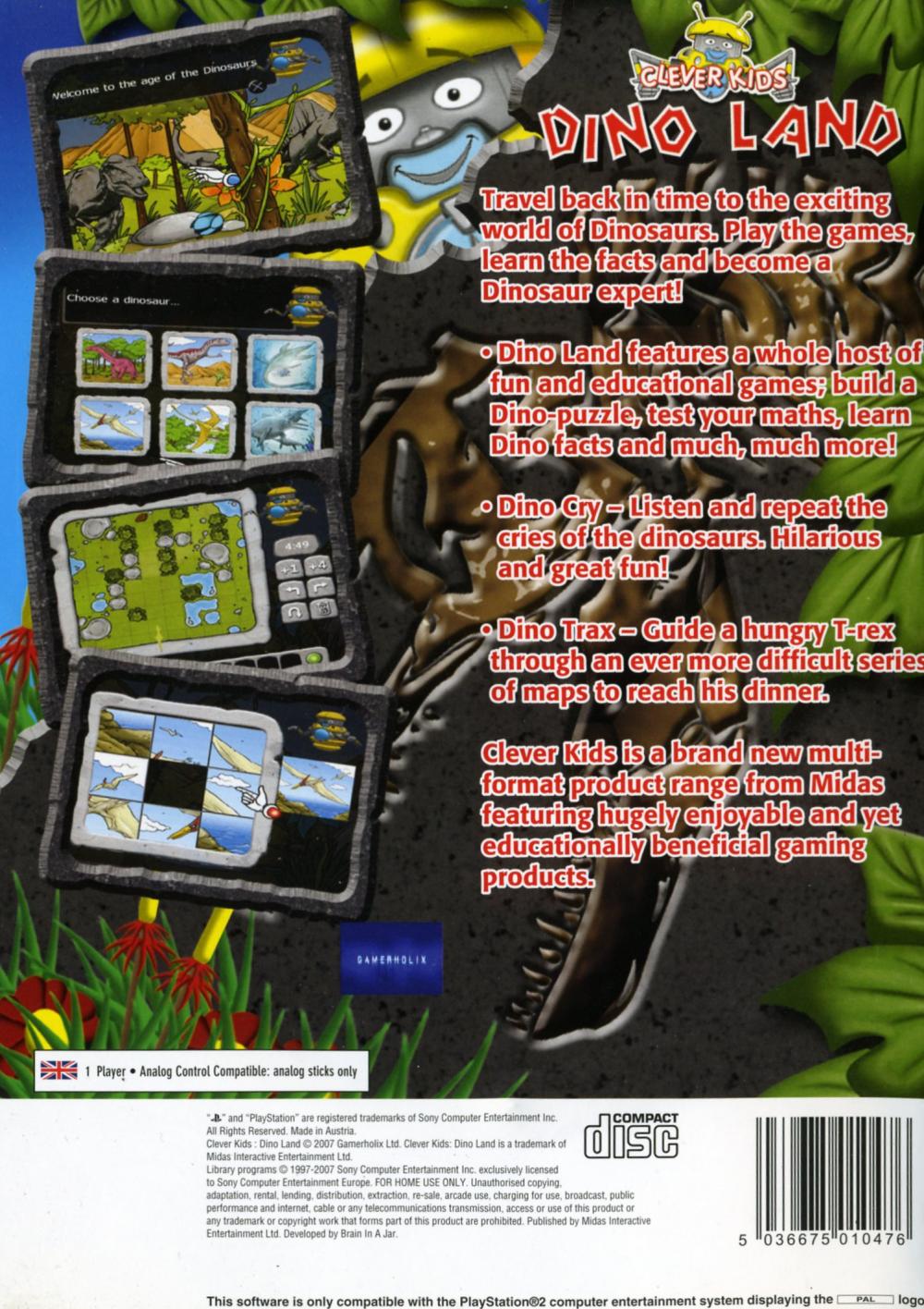 Clever Kids - Dino Land PSX cover