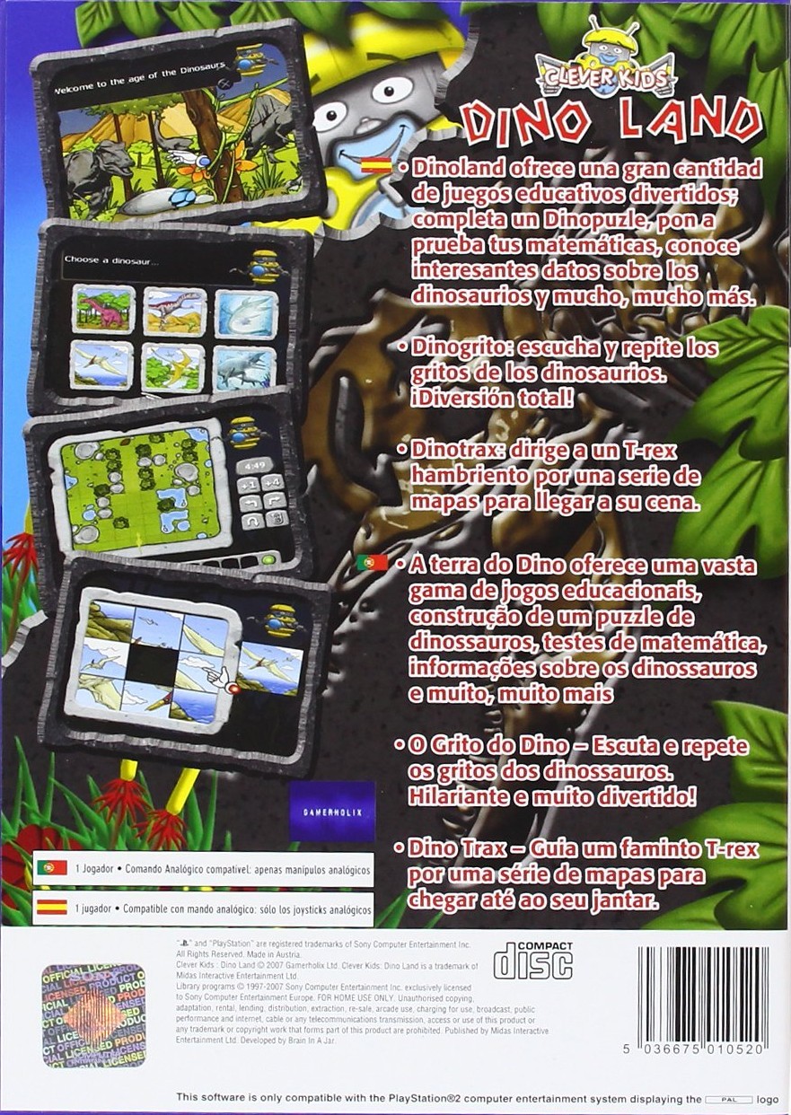 Clever Kids - Dino Land PSX cover