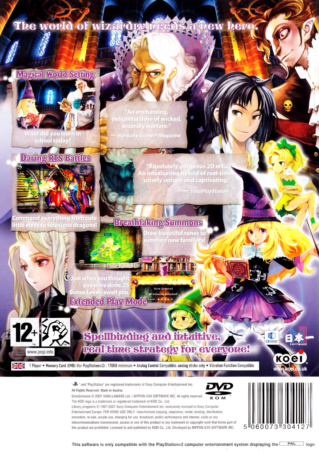 Grimgrimoire PS2 cover