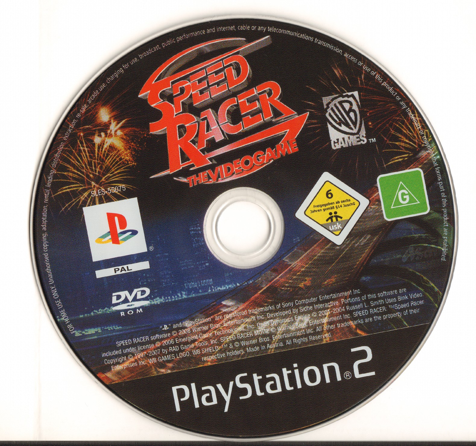 Speed Racer - The Videogame PS2 cover